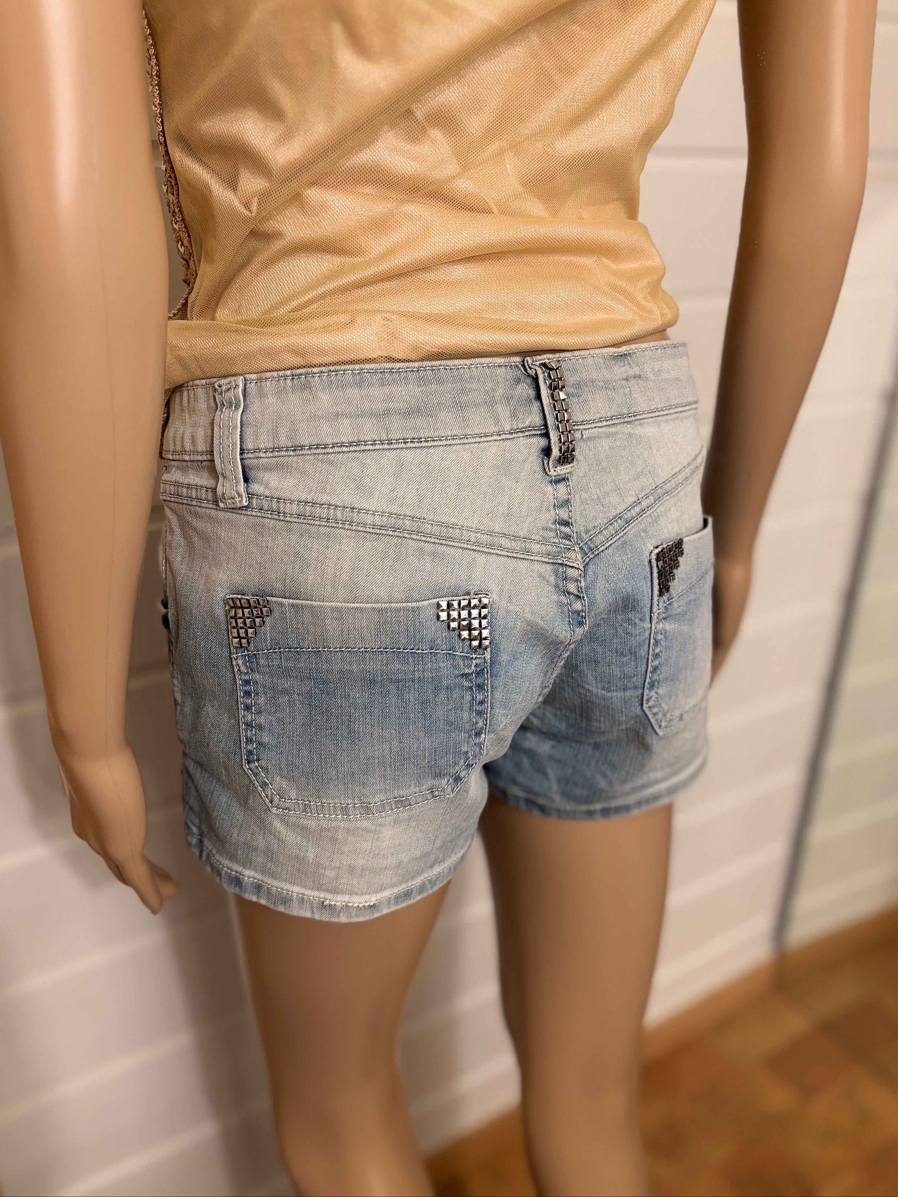 Y2K Lyseblå Denim Shorts