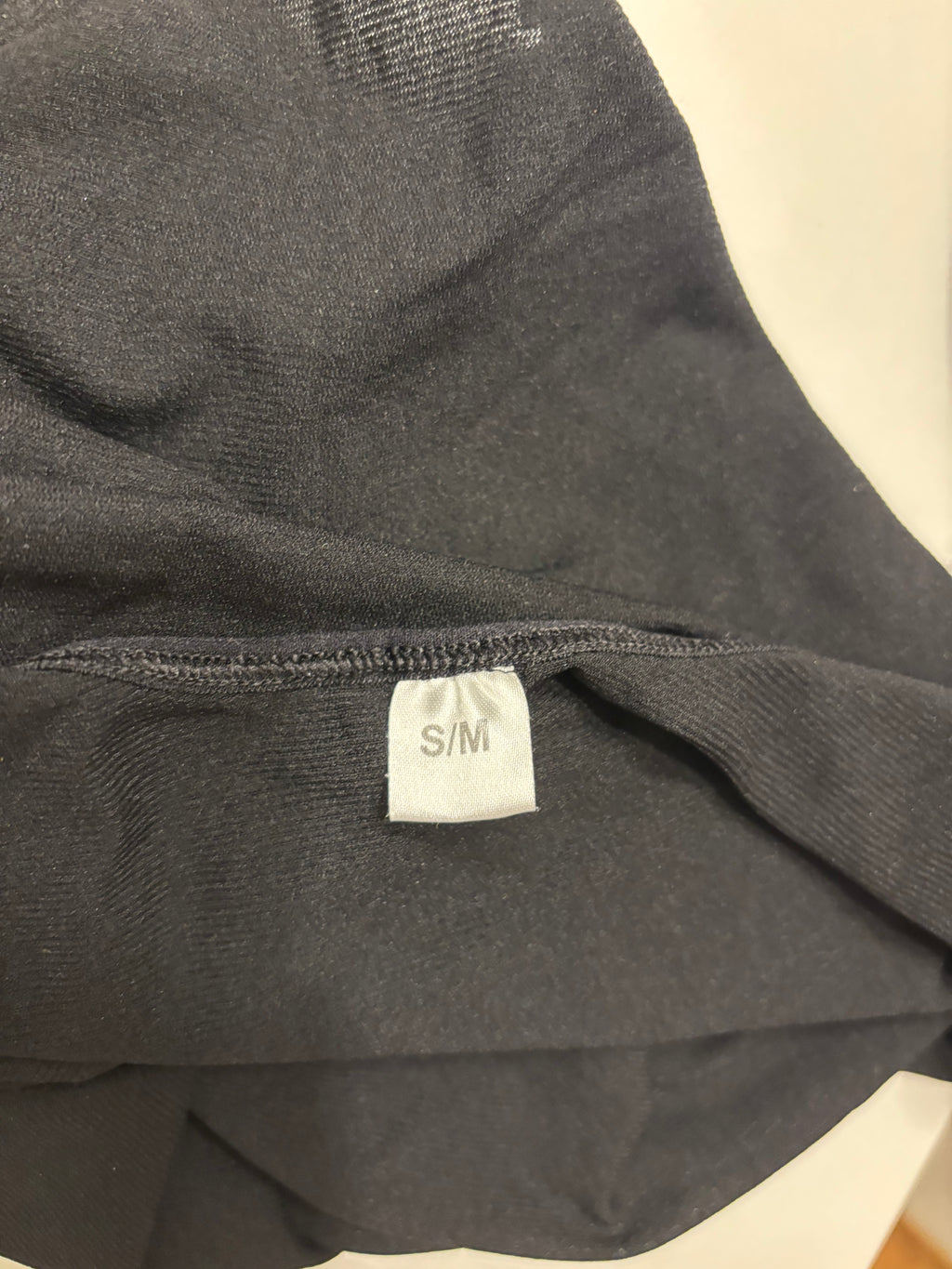 Svart Mesh Topp Dyp V-Utringning