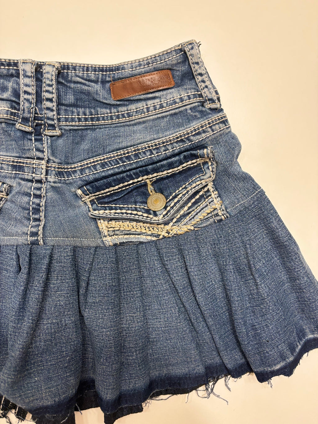 Wallflower Mini Denim Skjørt