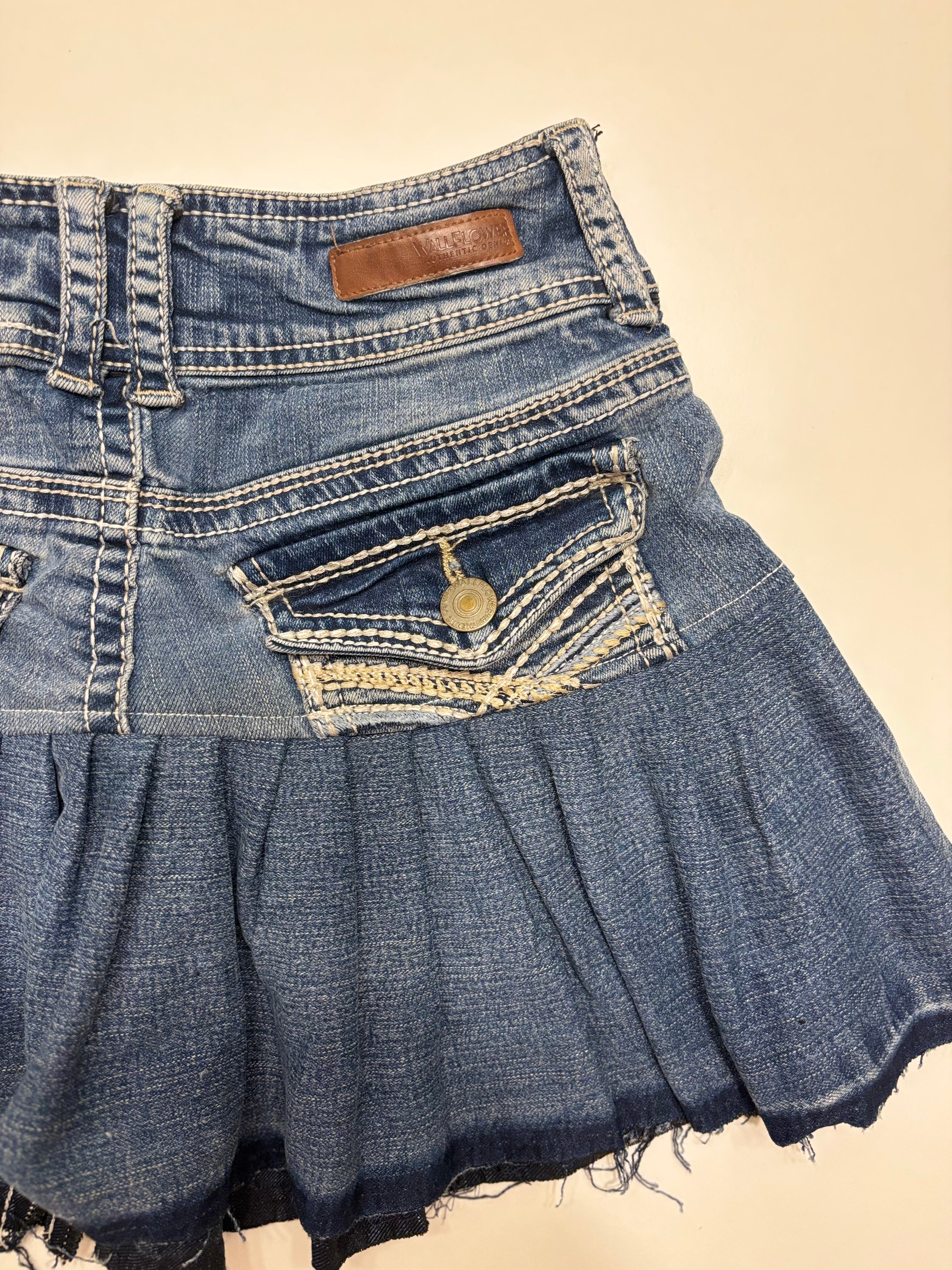 Wallflower Mini Denim Skjørt