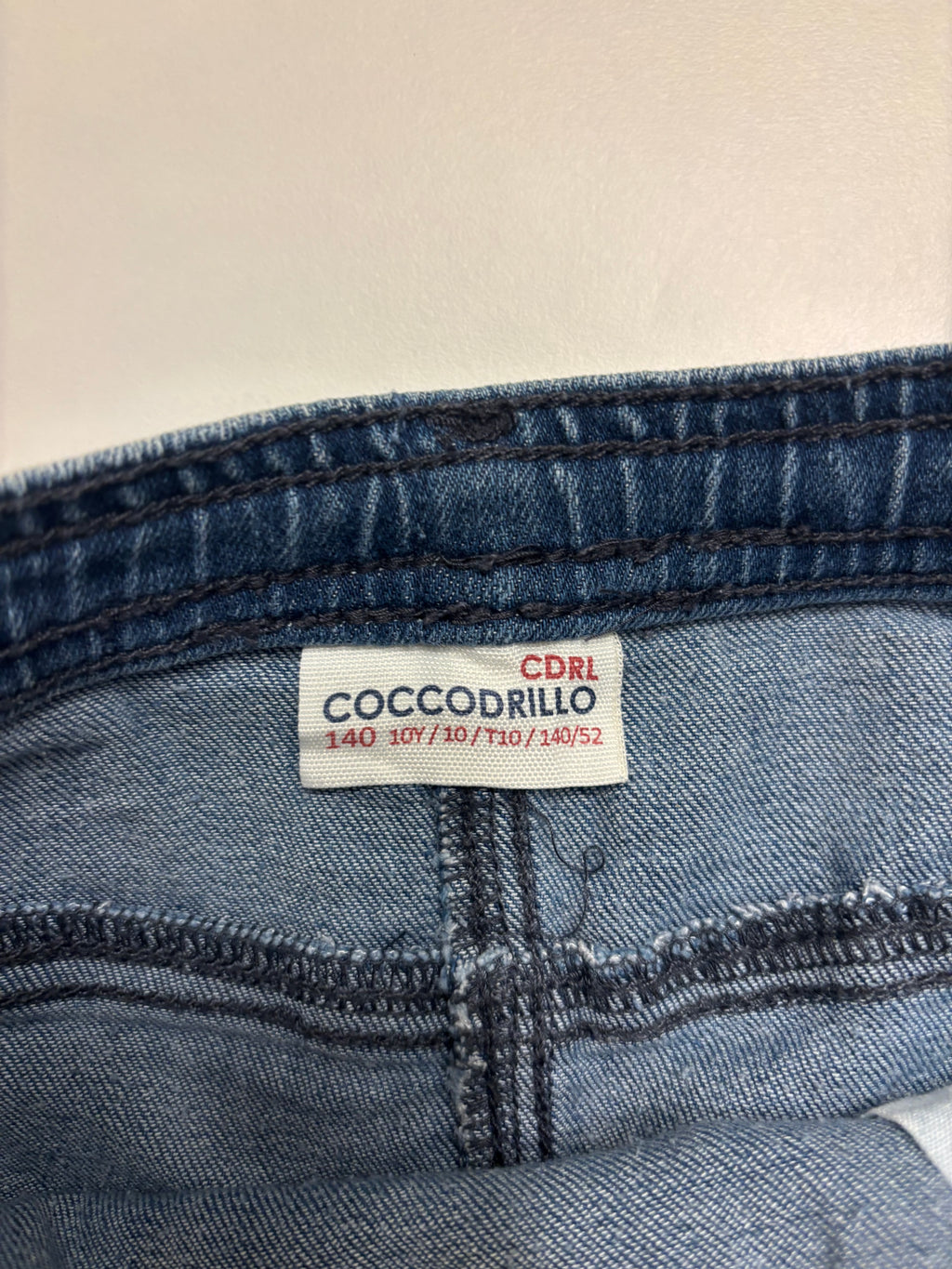 Lyseblå Denim Mini Skjørt