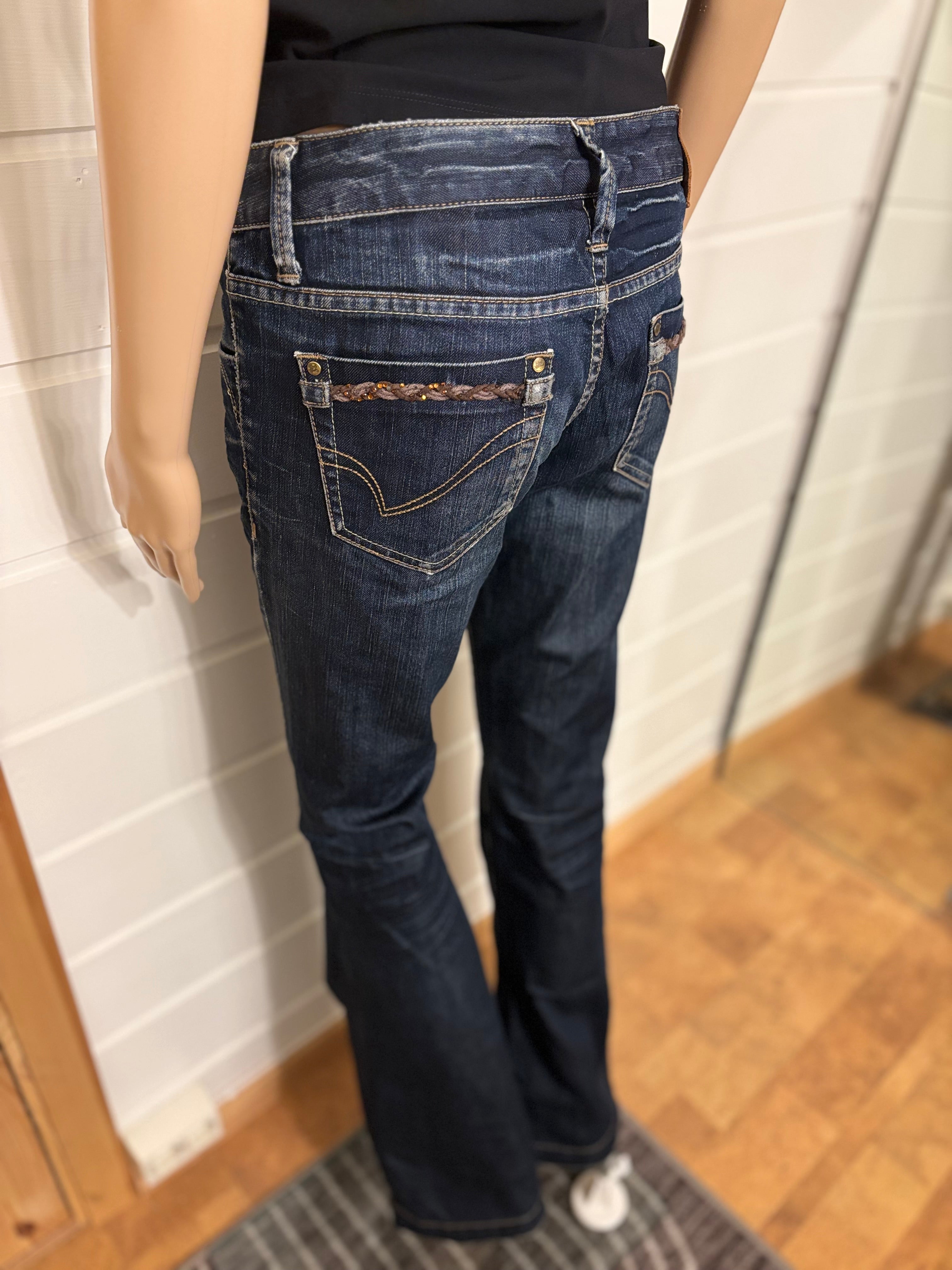 Only Vintage Jeans Sleng Borderte Lommer