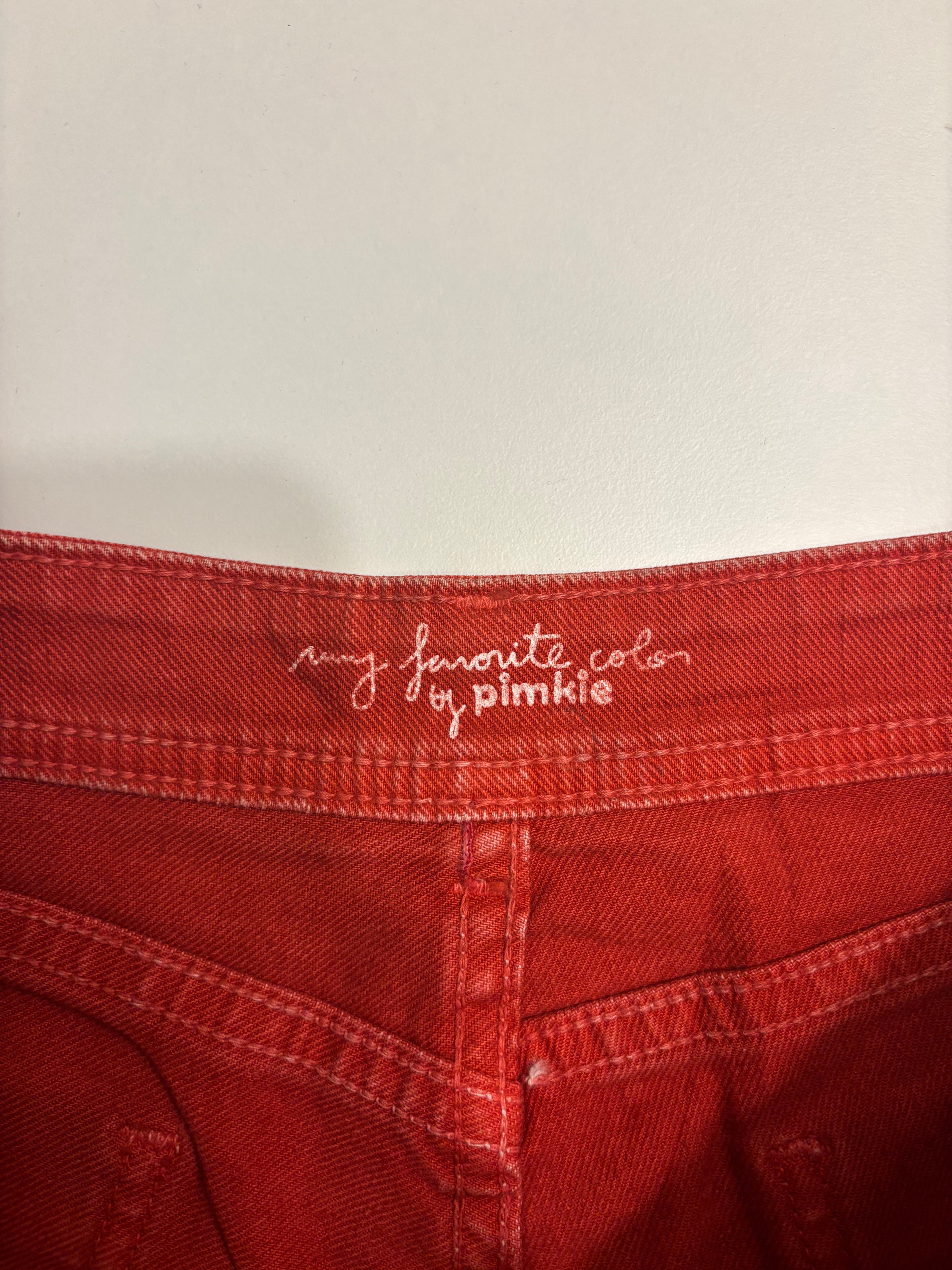 Rød Denim Shorts