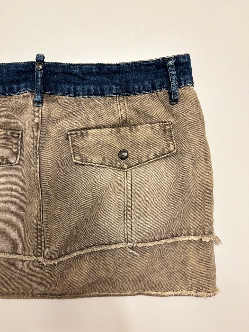 Y2K Mini Denim Lin Skjørt