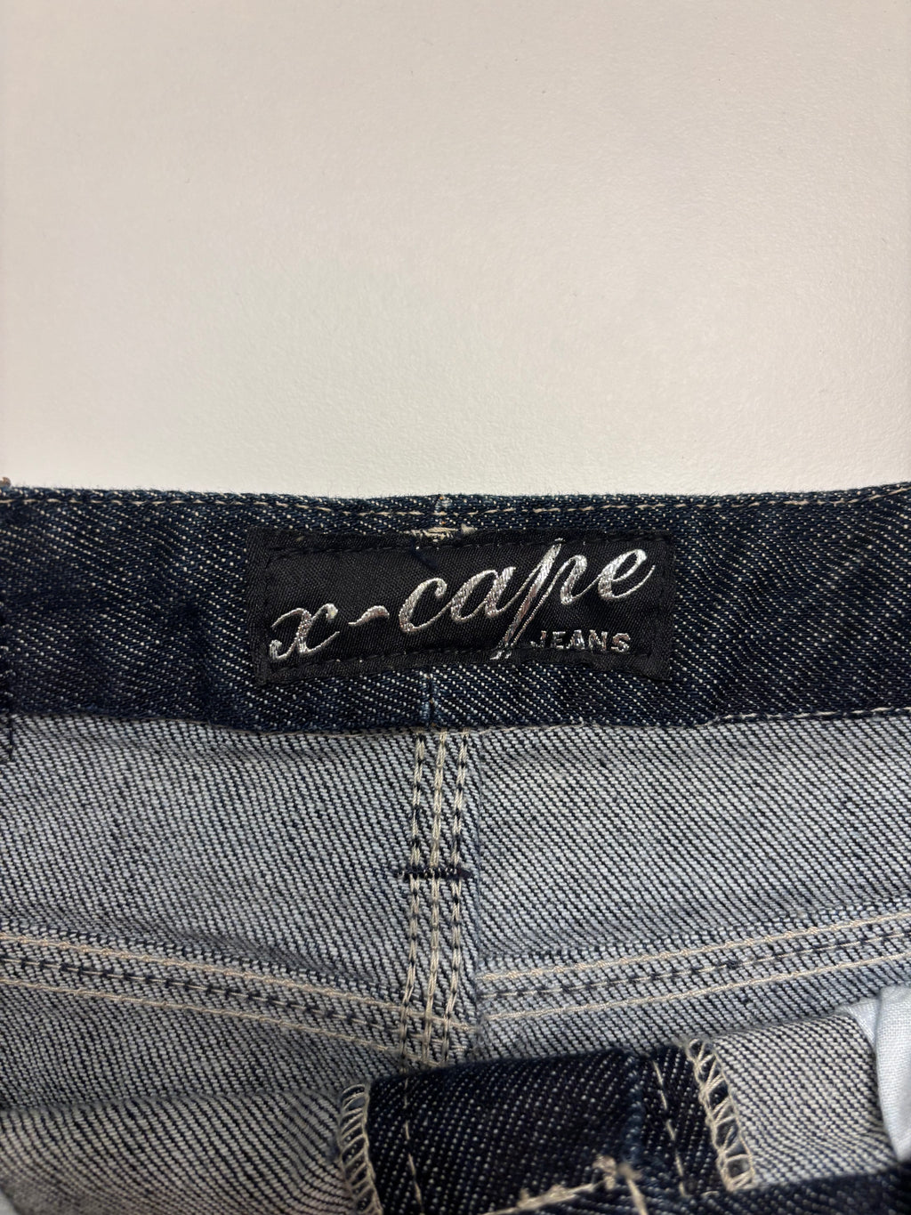 Mørkeblå Mini Denim Skjørt