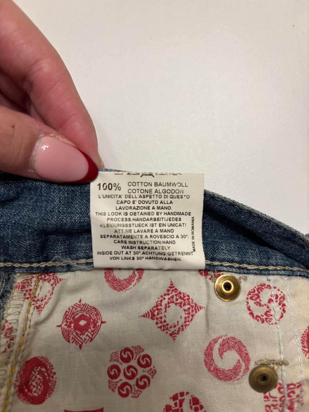 Y2K Denim Shorts Pyntede Lommer