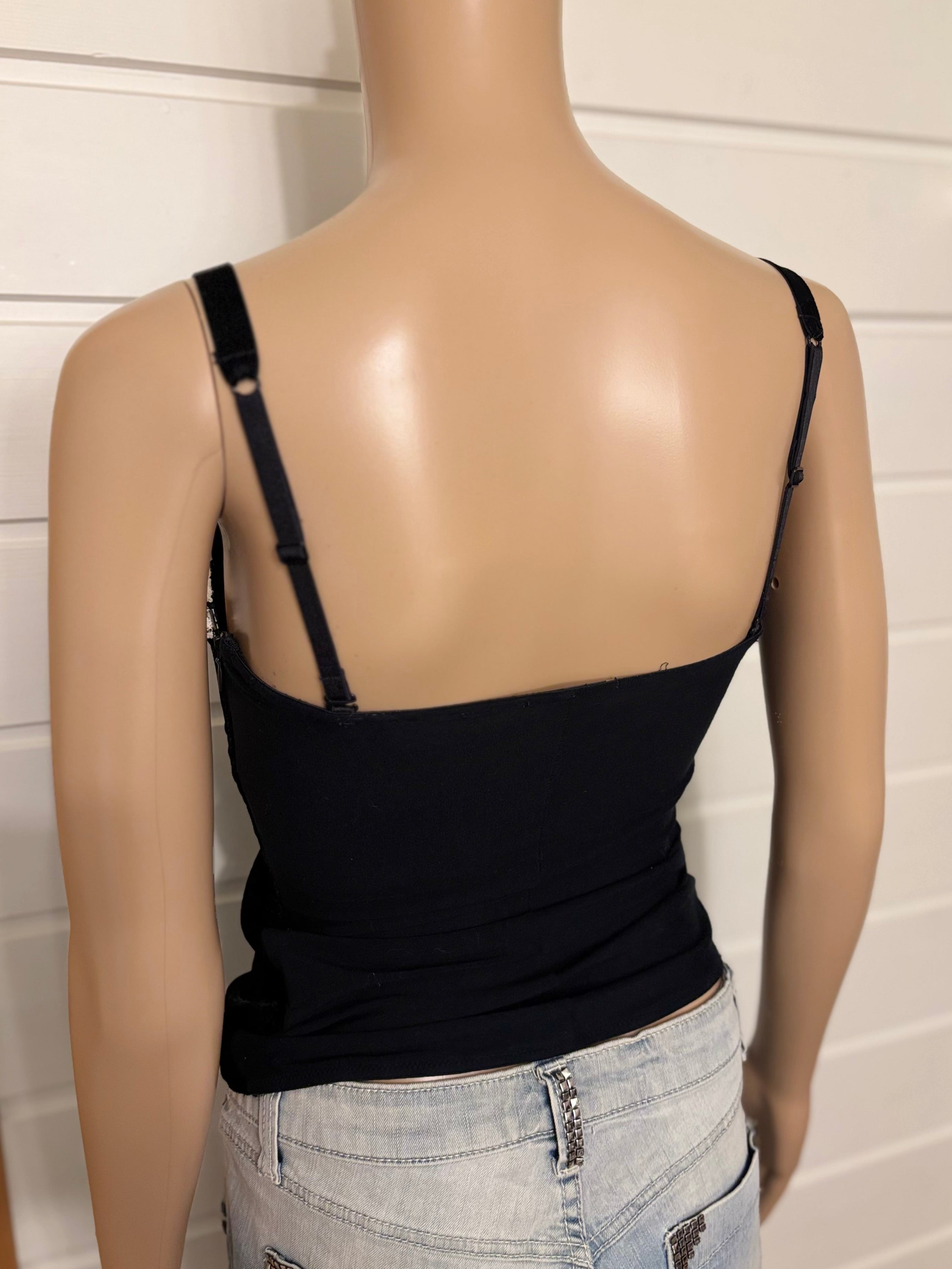 Intimissimi Svart Velvet Topp