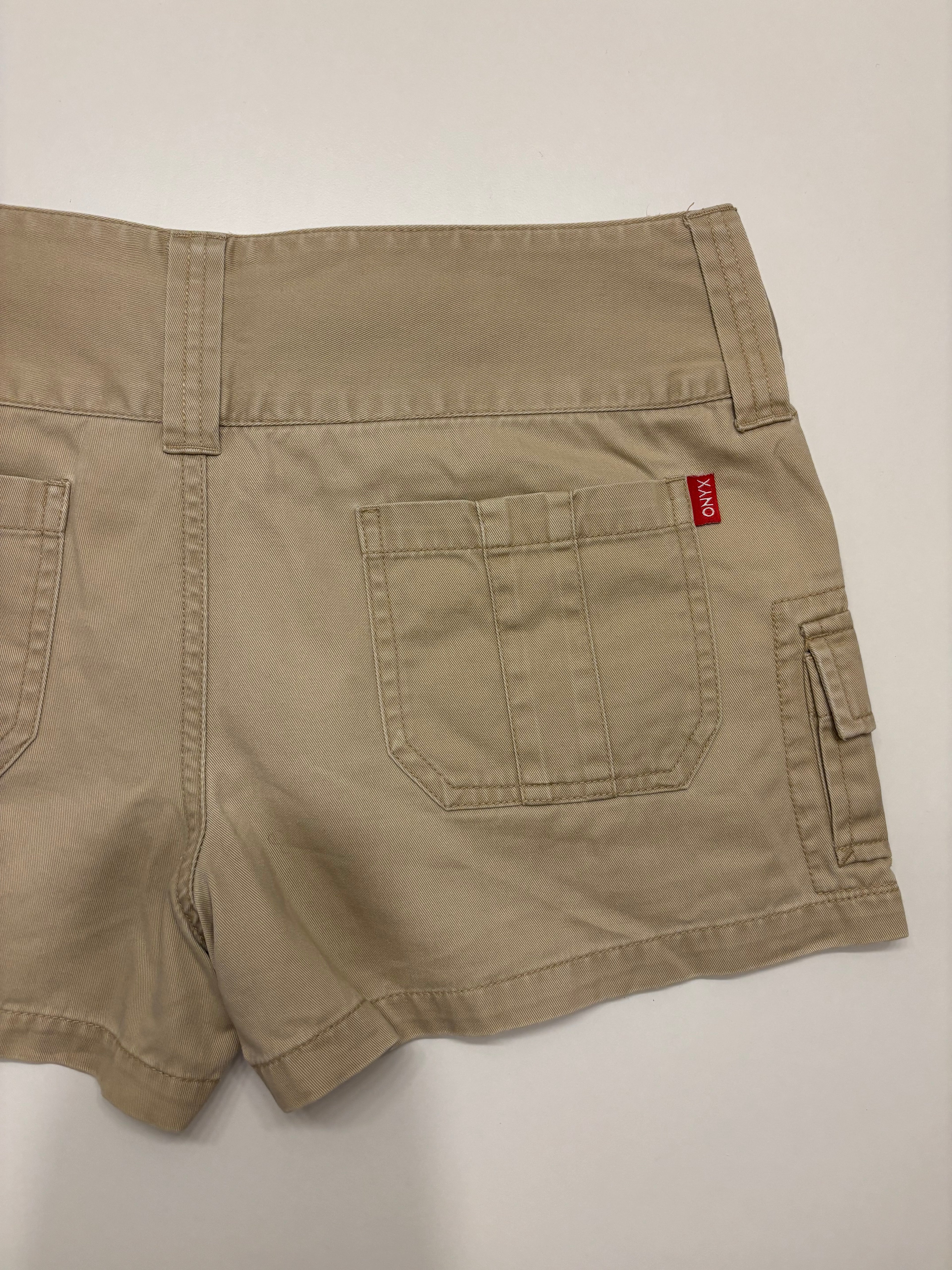 Beige Denim Shorts