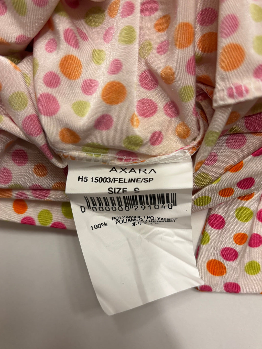 Rosa Oransje Polkadott Prikker Topp