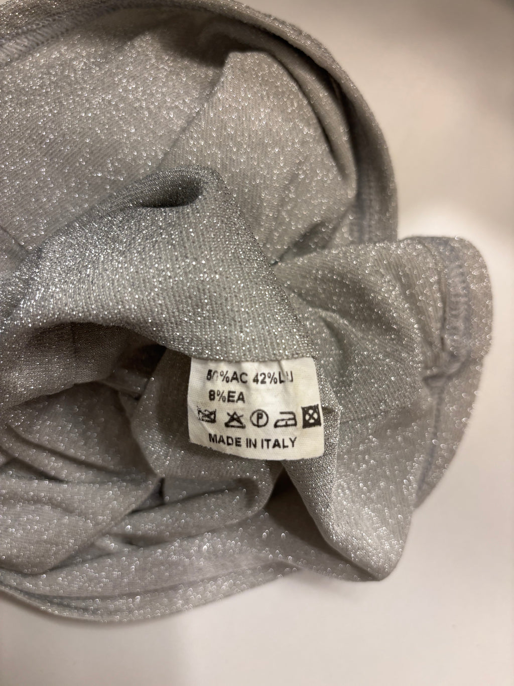 Sølv Glitter Topp