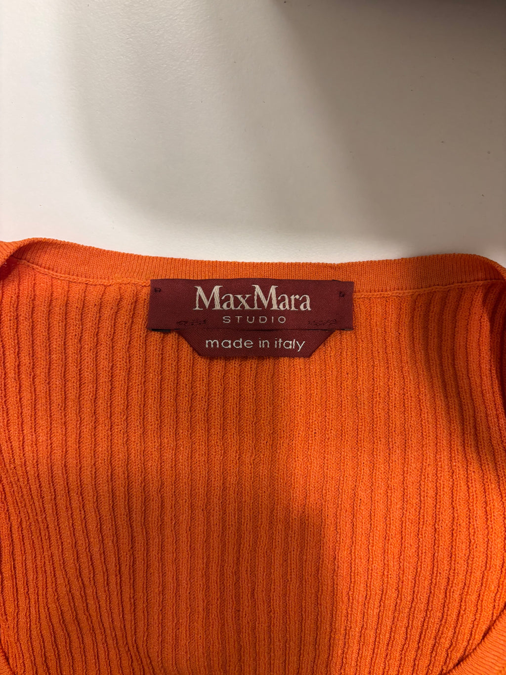 MaxMara Oransje Strikket Topp