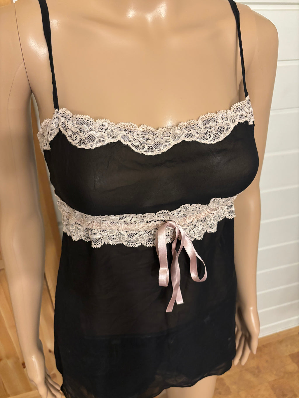 Intimissimi Svart Mesh Topp Blonder