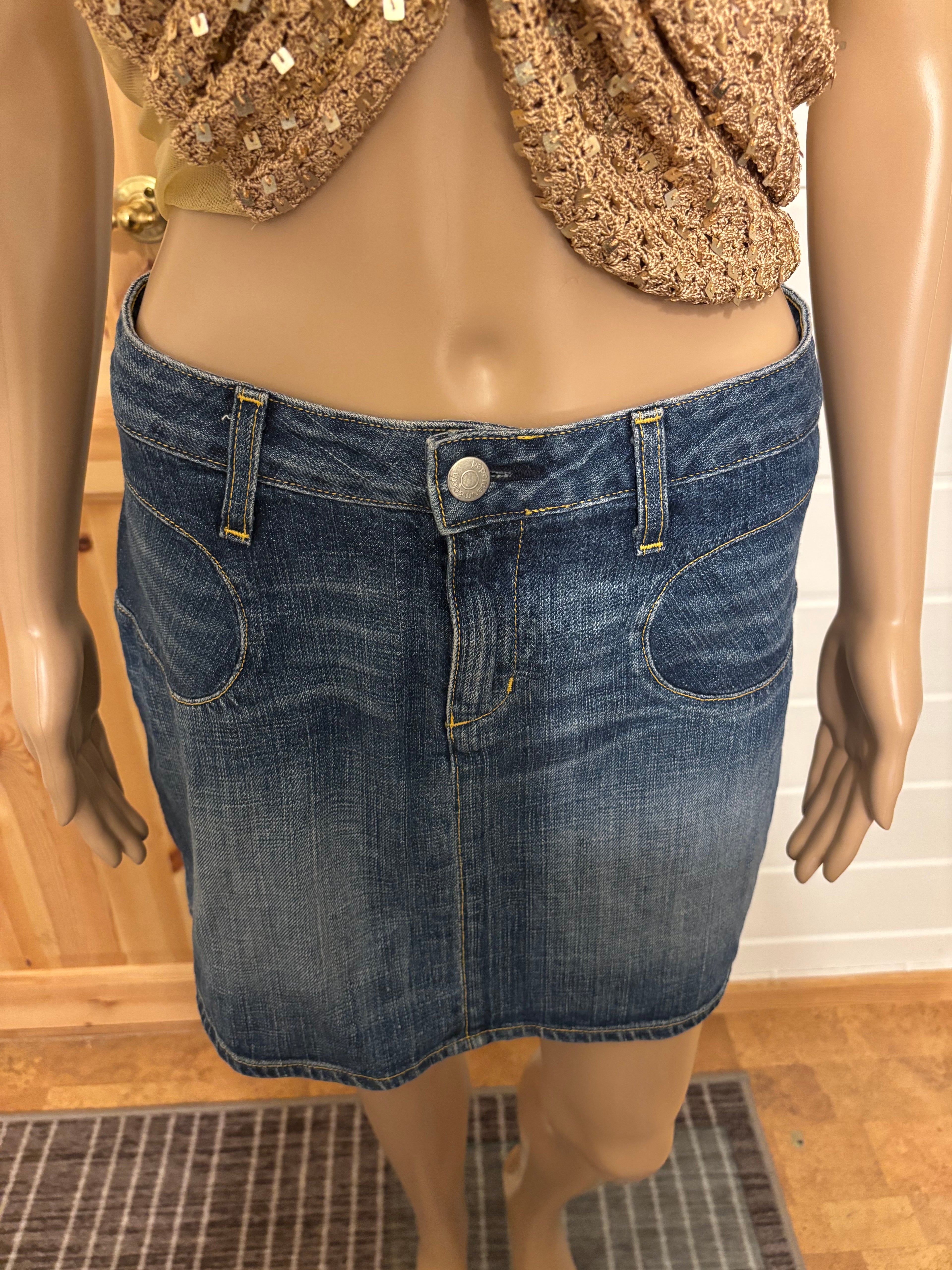 Mini Denim Skjørt