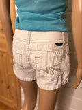 Hvit Shorts Broderte Lommer