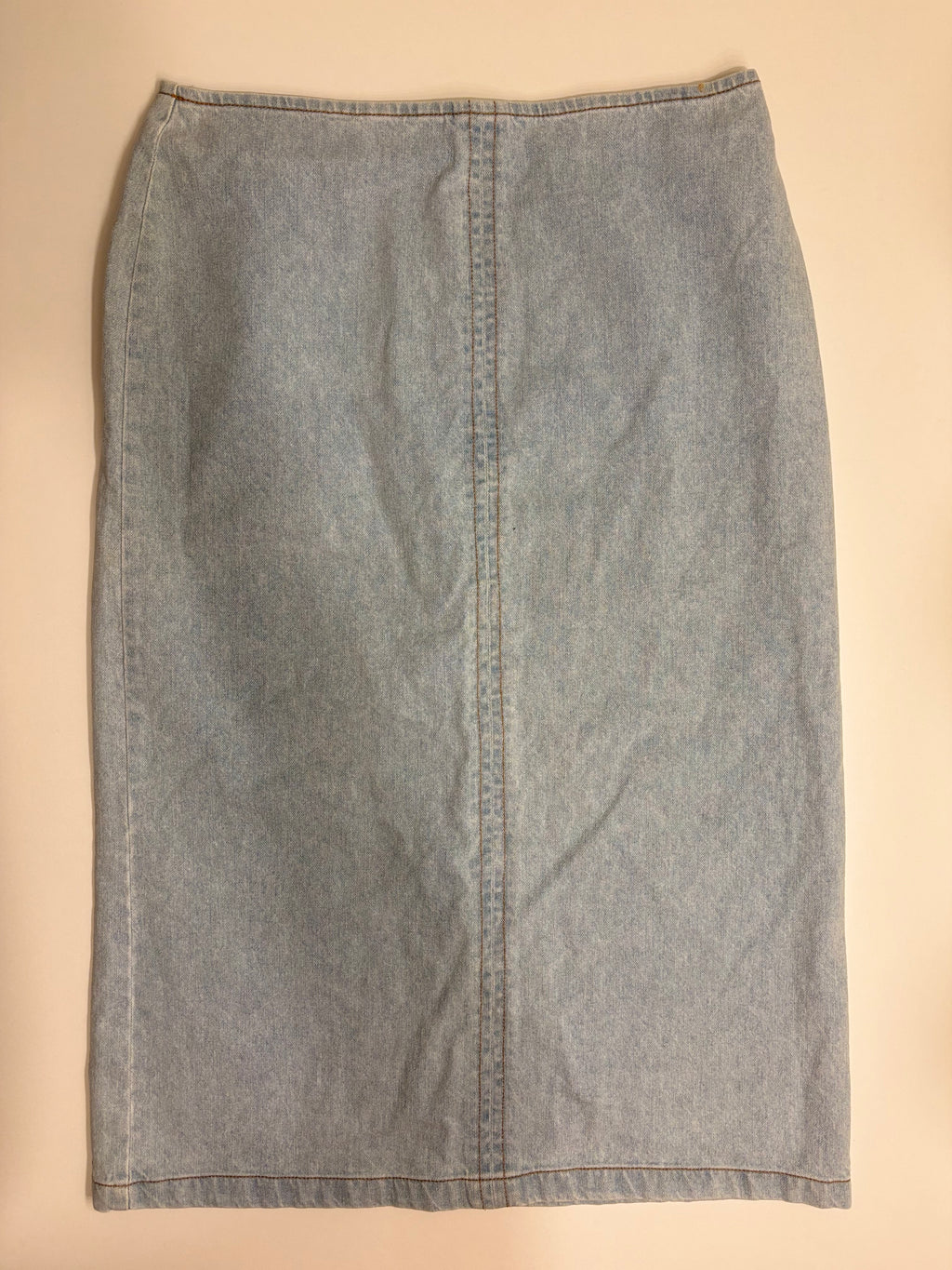 MaxMara Lyseblå Midi Denim Skjørt