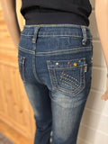Vintage Jeans Sleng Pyntede Lommer