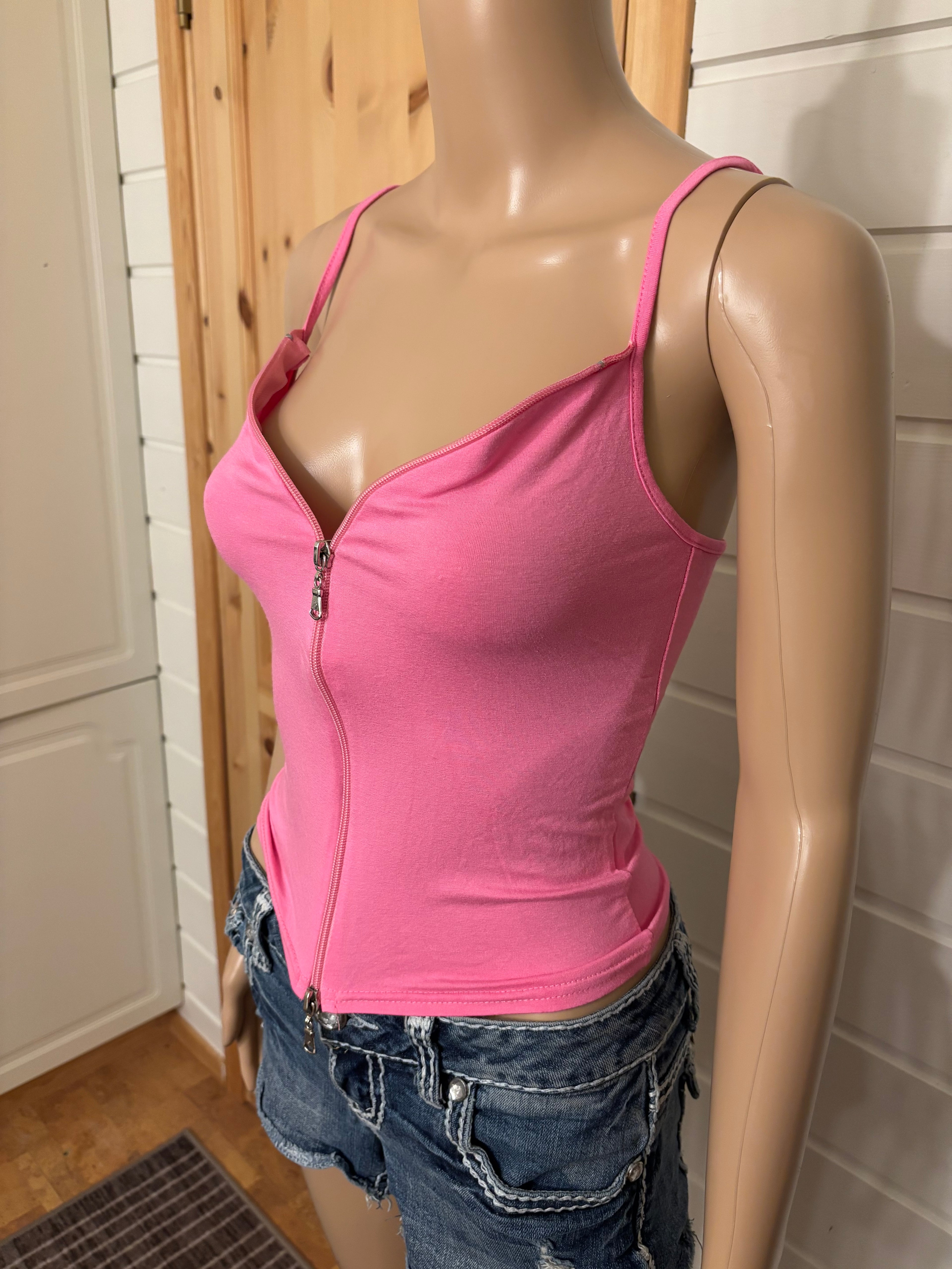 Rosa Zip Topp