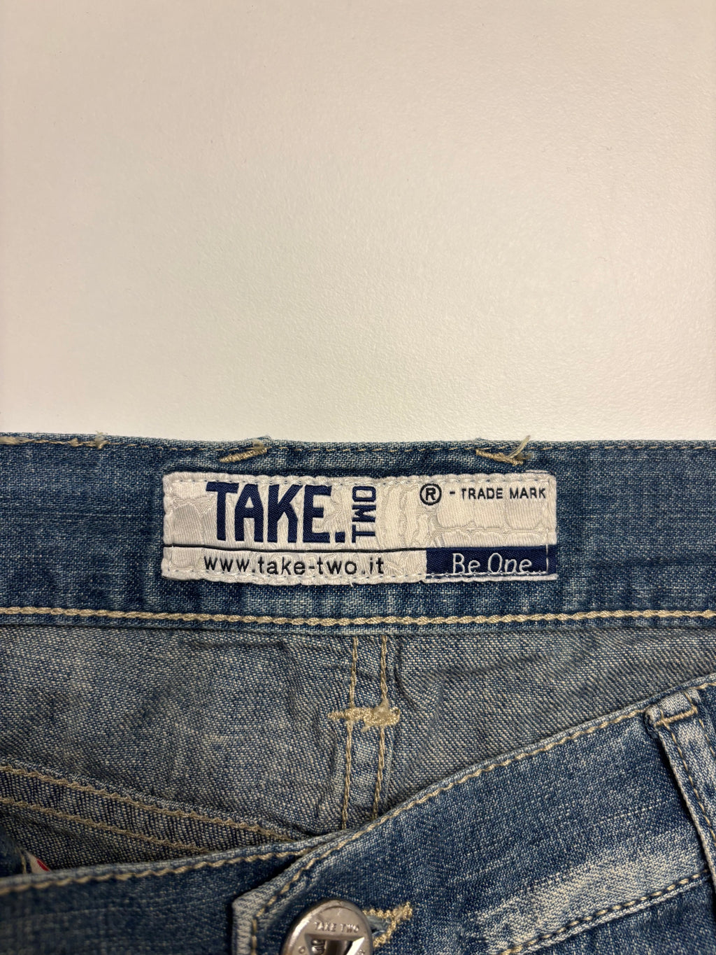 Y2K Denim Shorts Pyntede Lommer