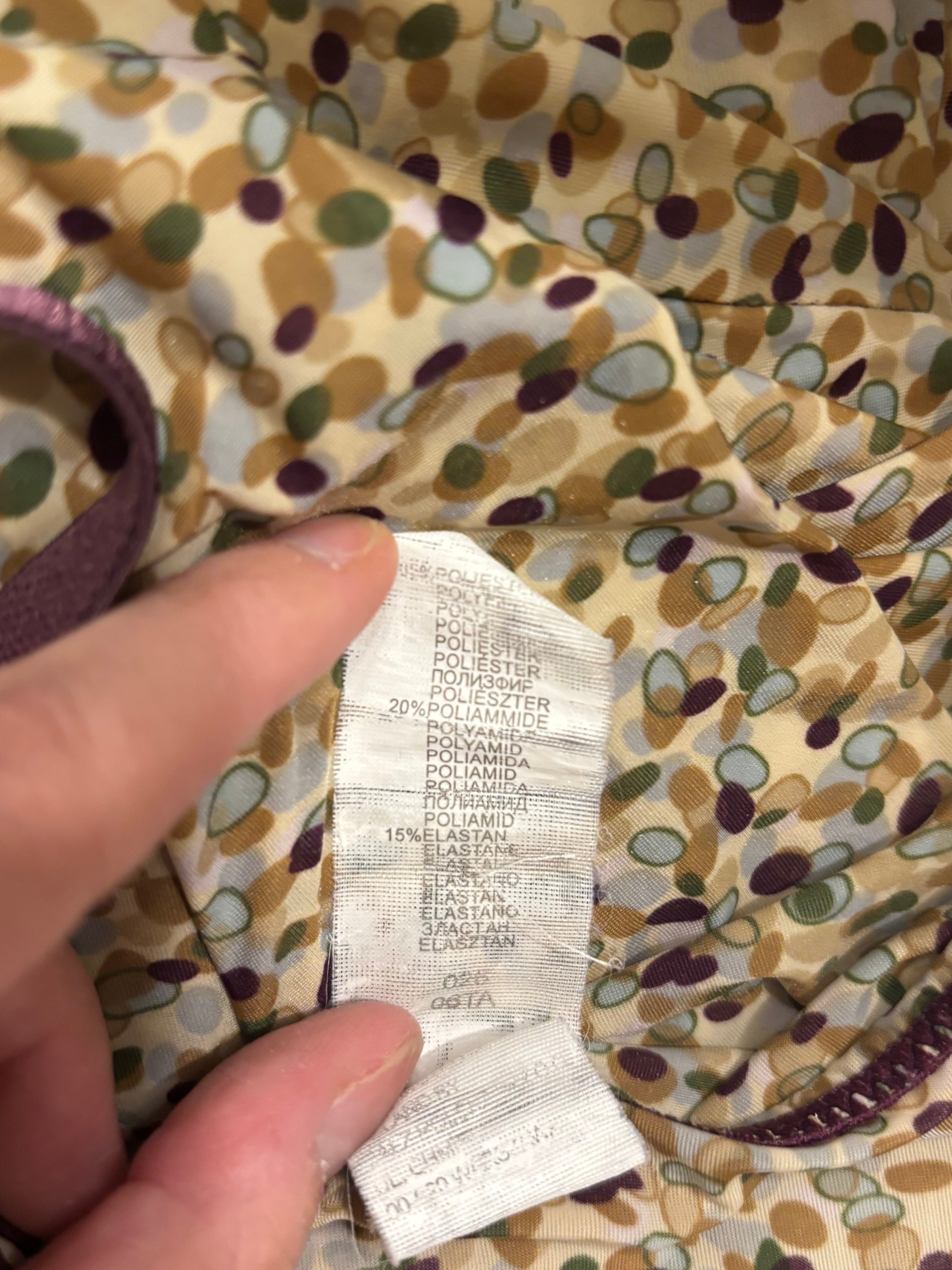 Beige Mønstret Topp
