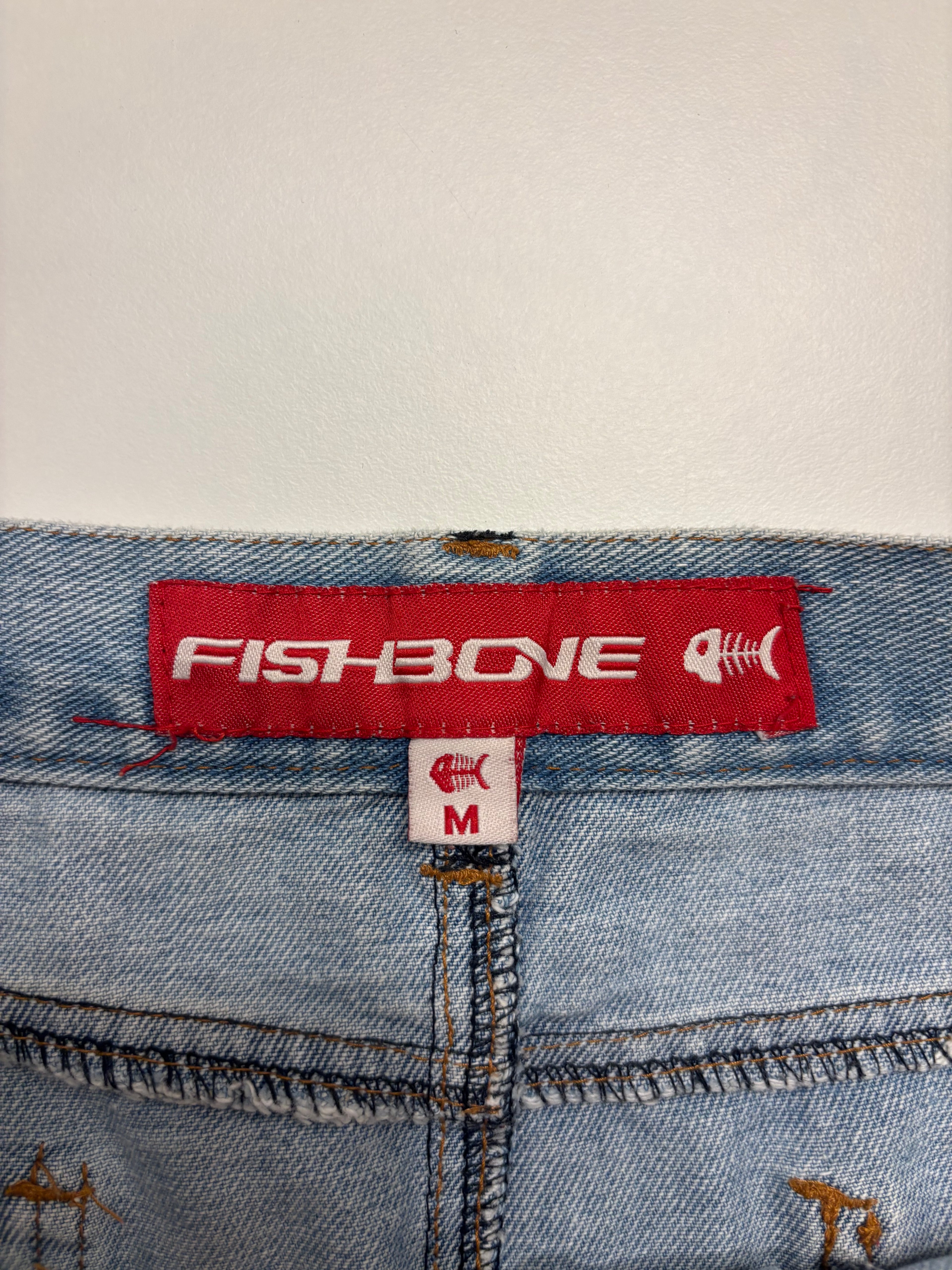 Lyseblå Denim Mini Skjørt