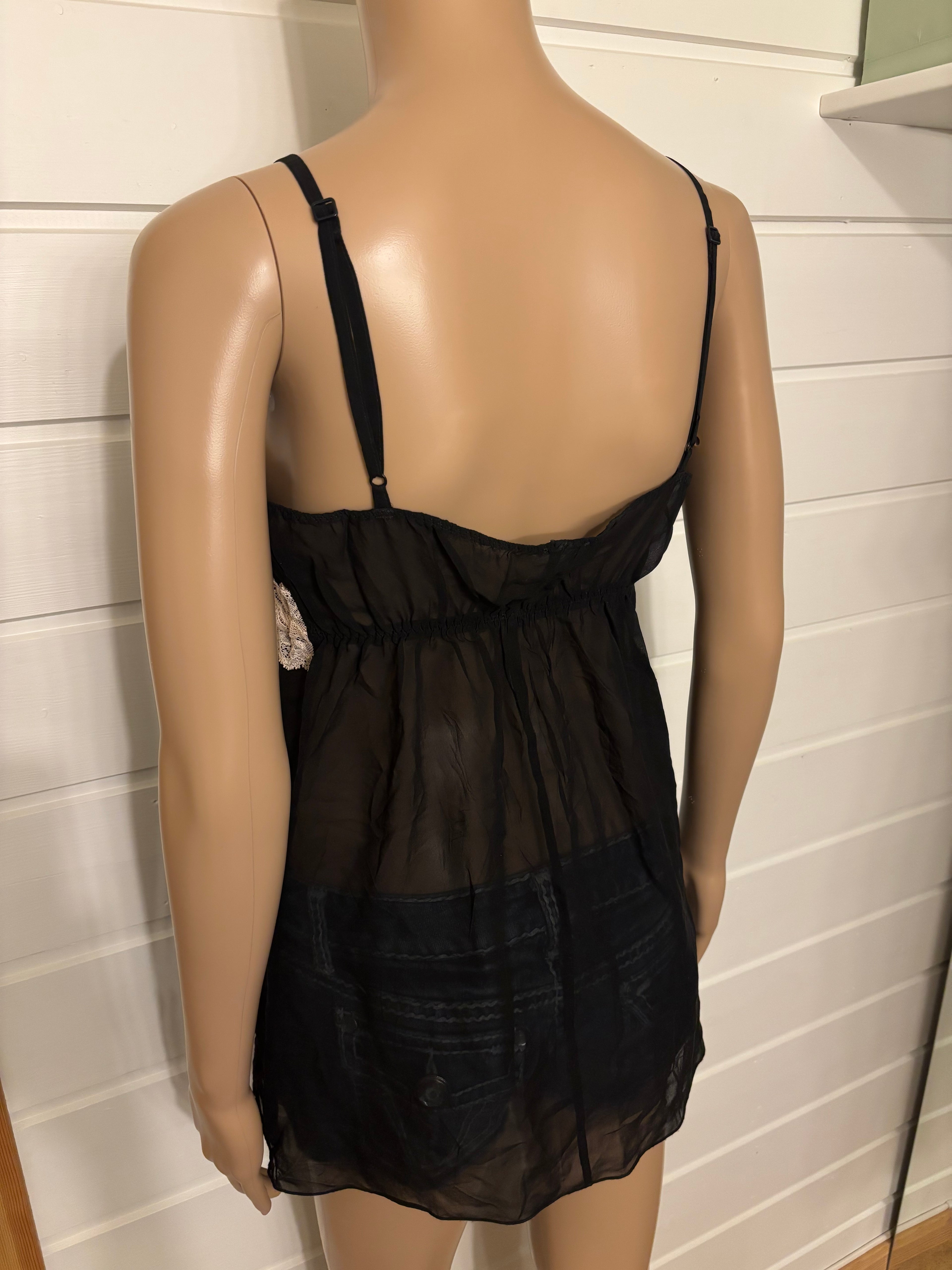 Intimissimi Svart Mesh Topp Blonder
