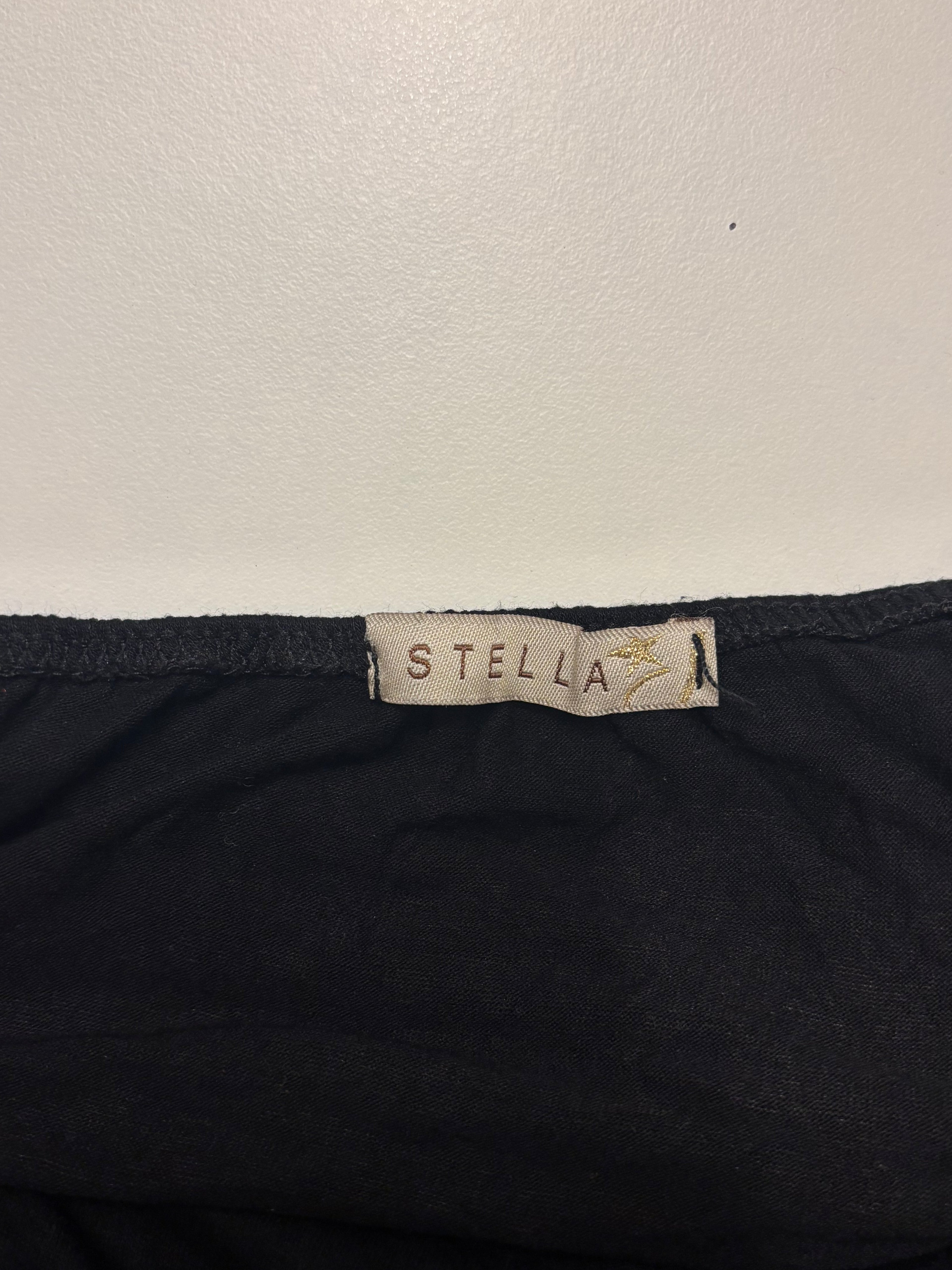 Mønstret Topp Lilla Svart