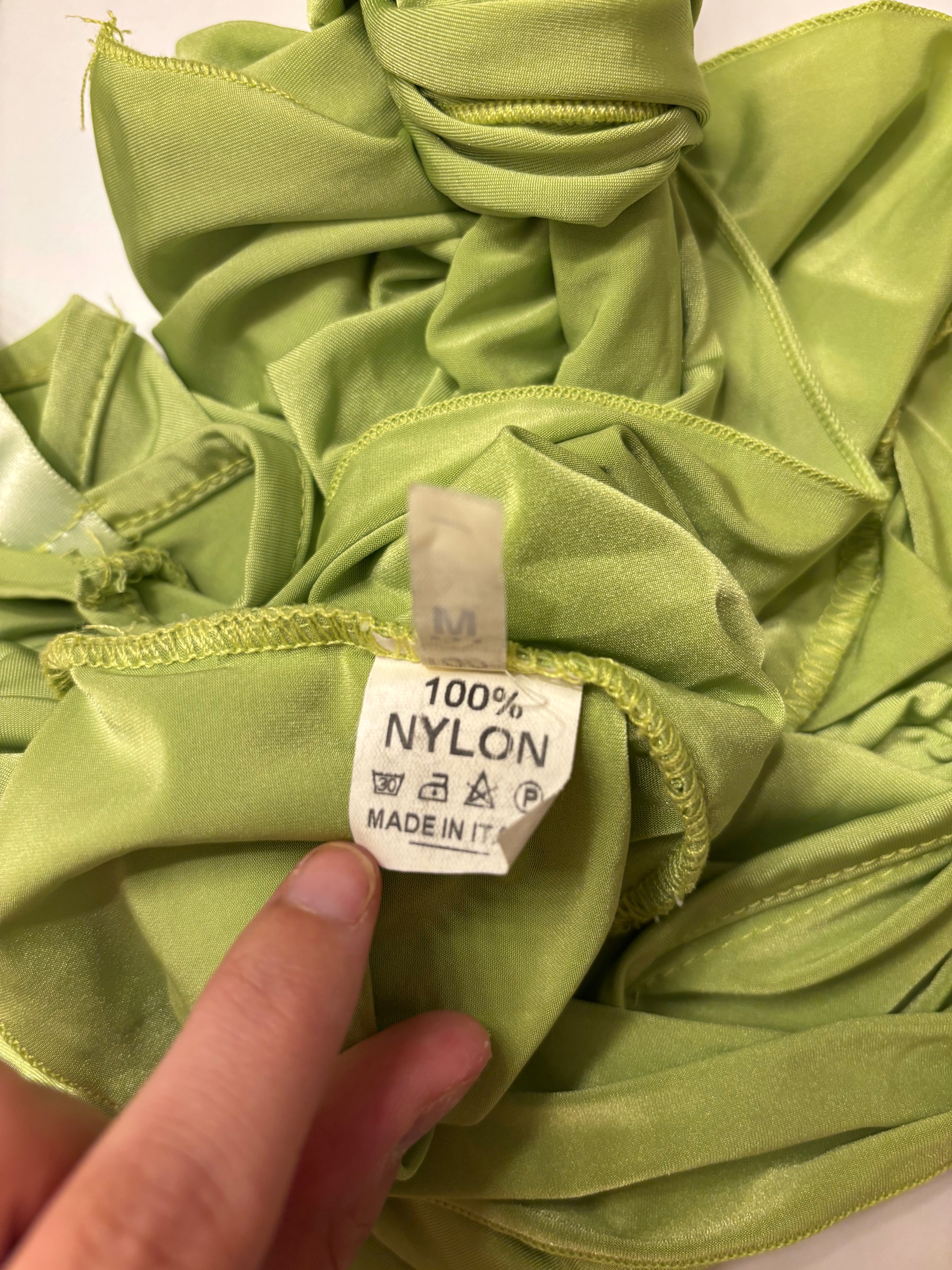 Limegrønn Sateng Topp
