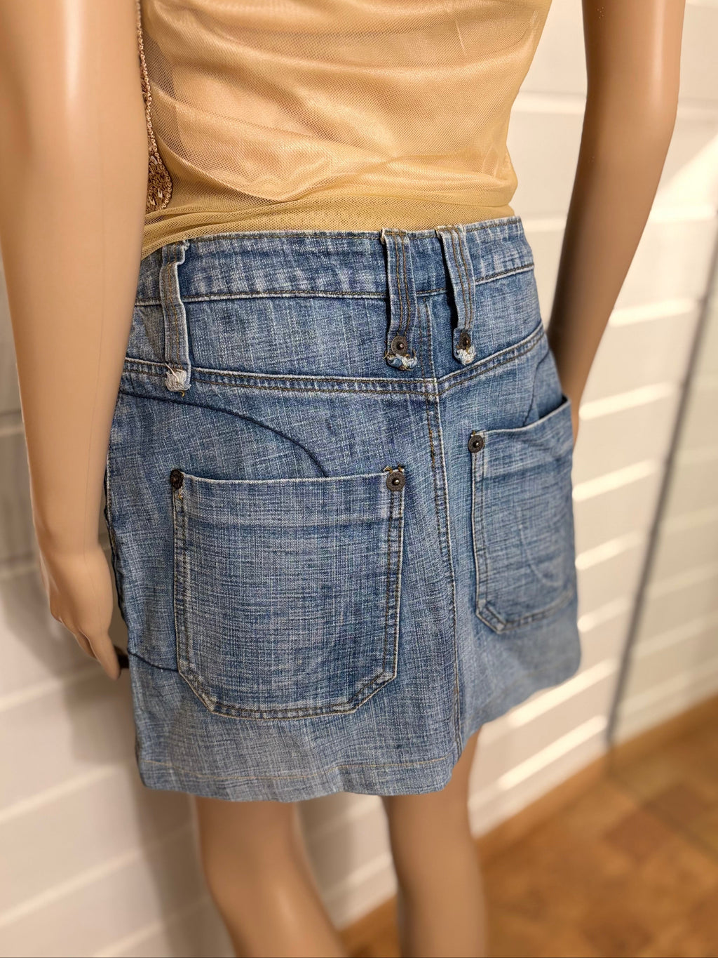 Mini Denim Skjørt