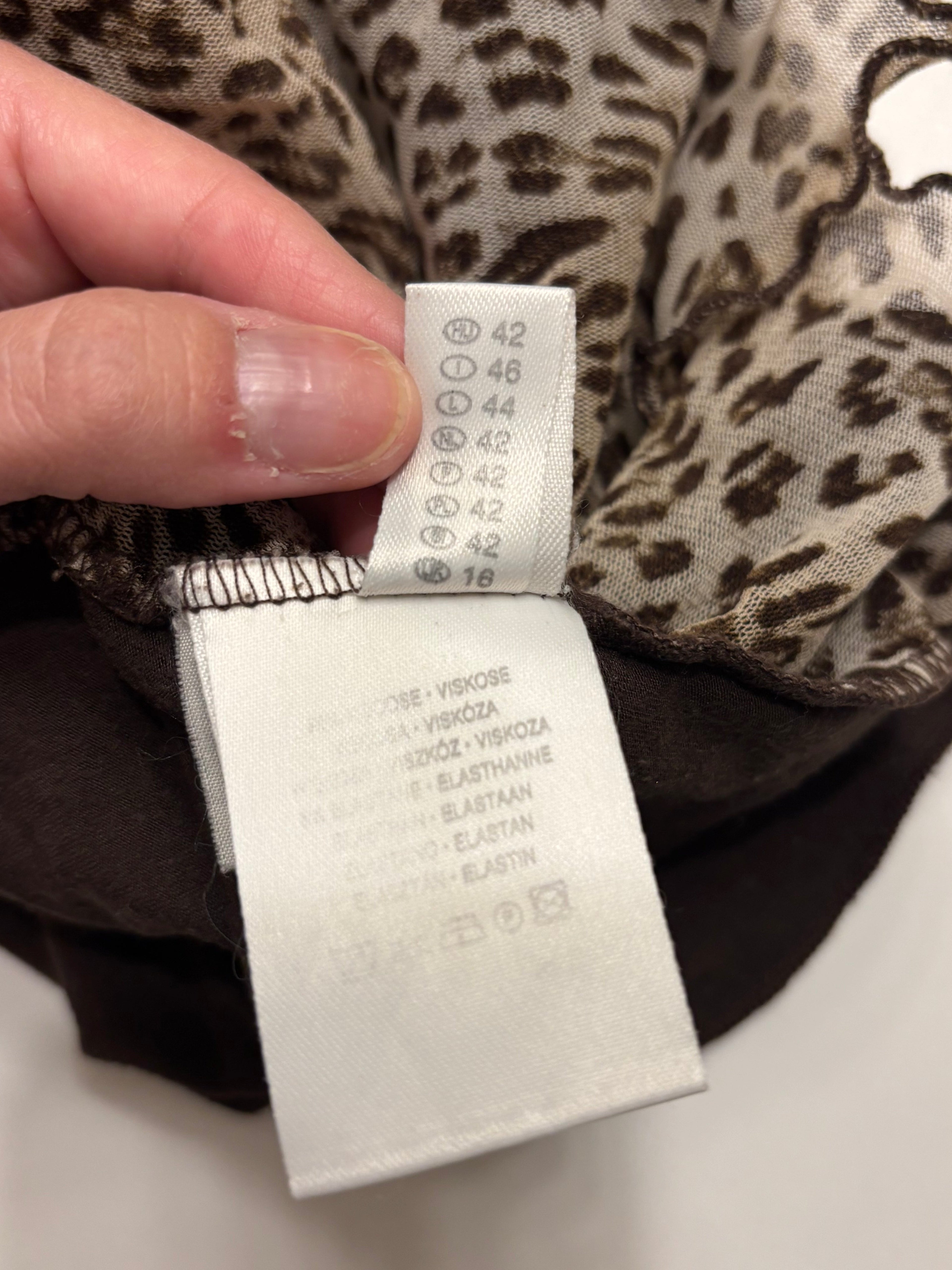 Leopard Print Topp Blonder