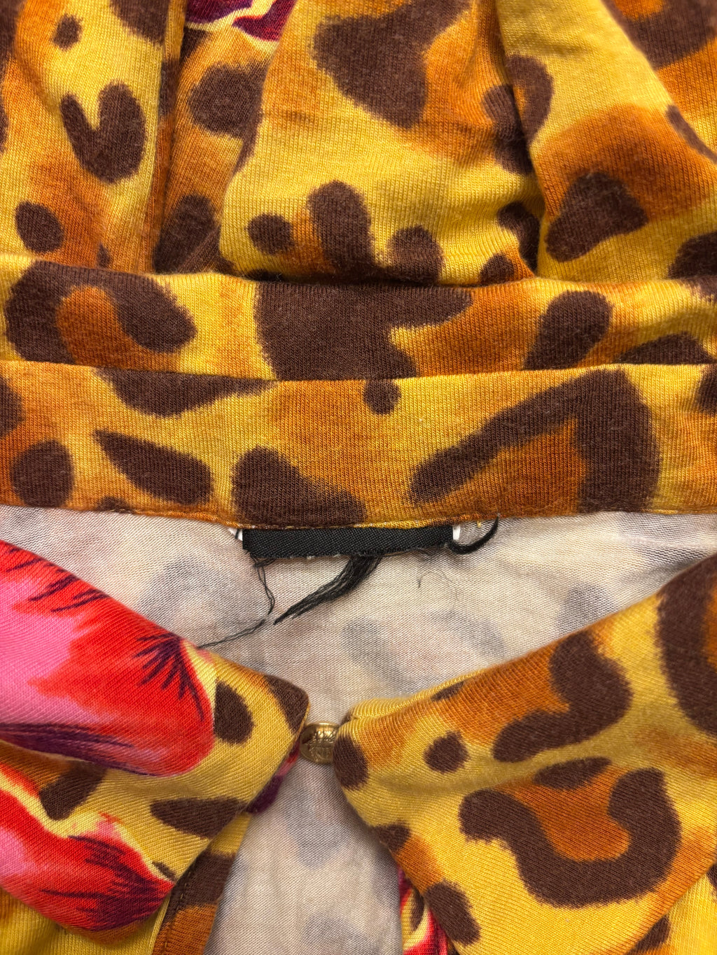 "Versace" Leopard Print Langermet Topp