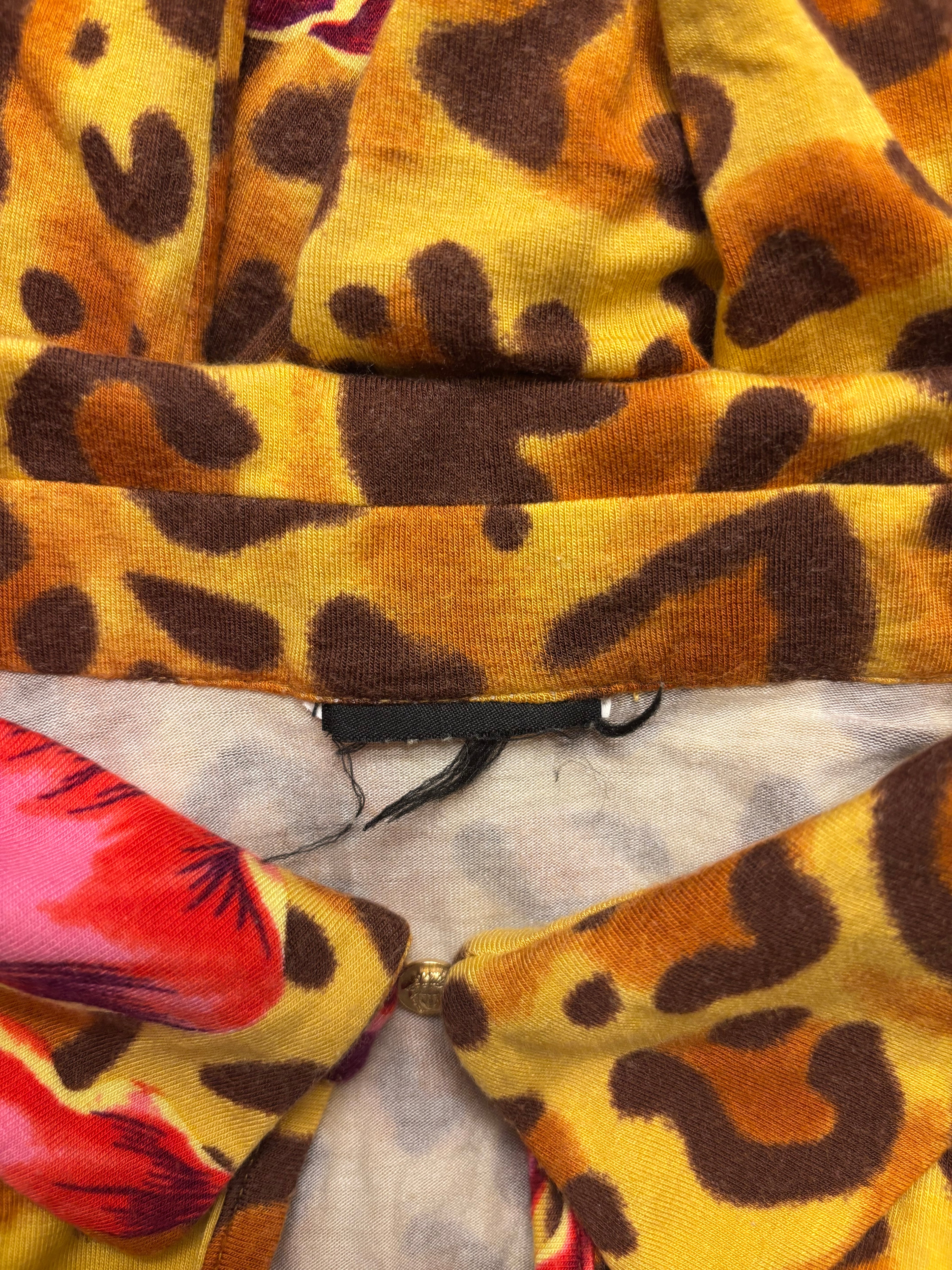 "Versace" Leopard Print Langermet Topp