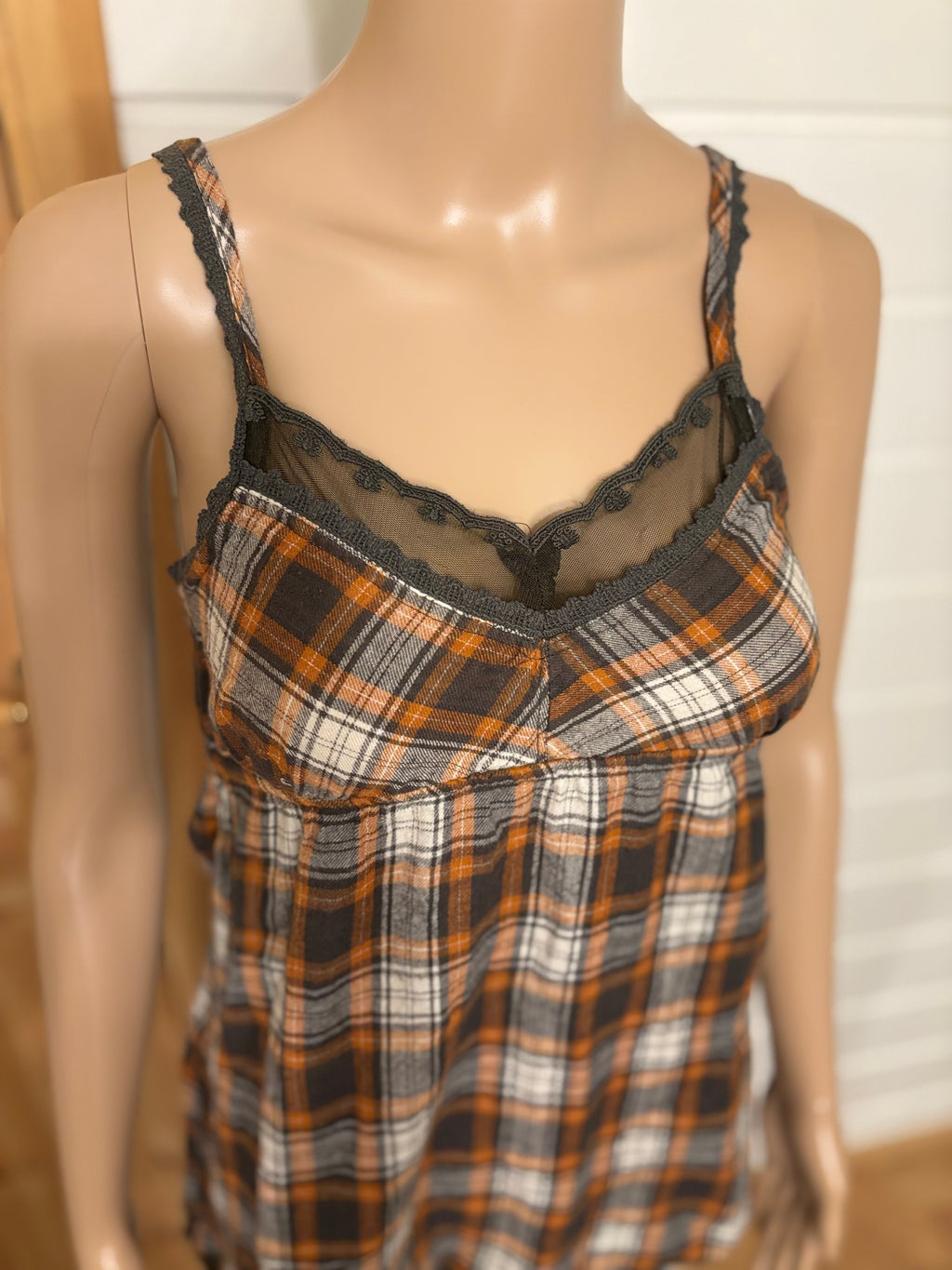 Rutete Topp Blonde Detaljer
