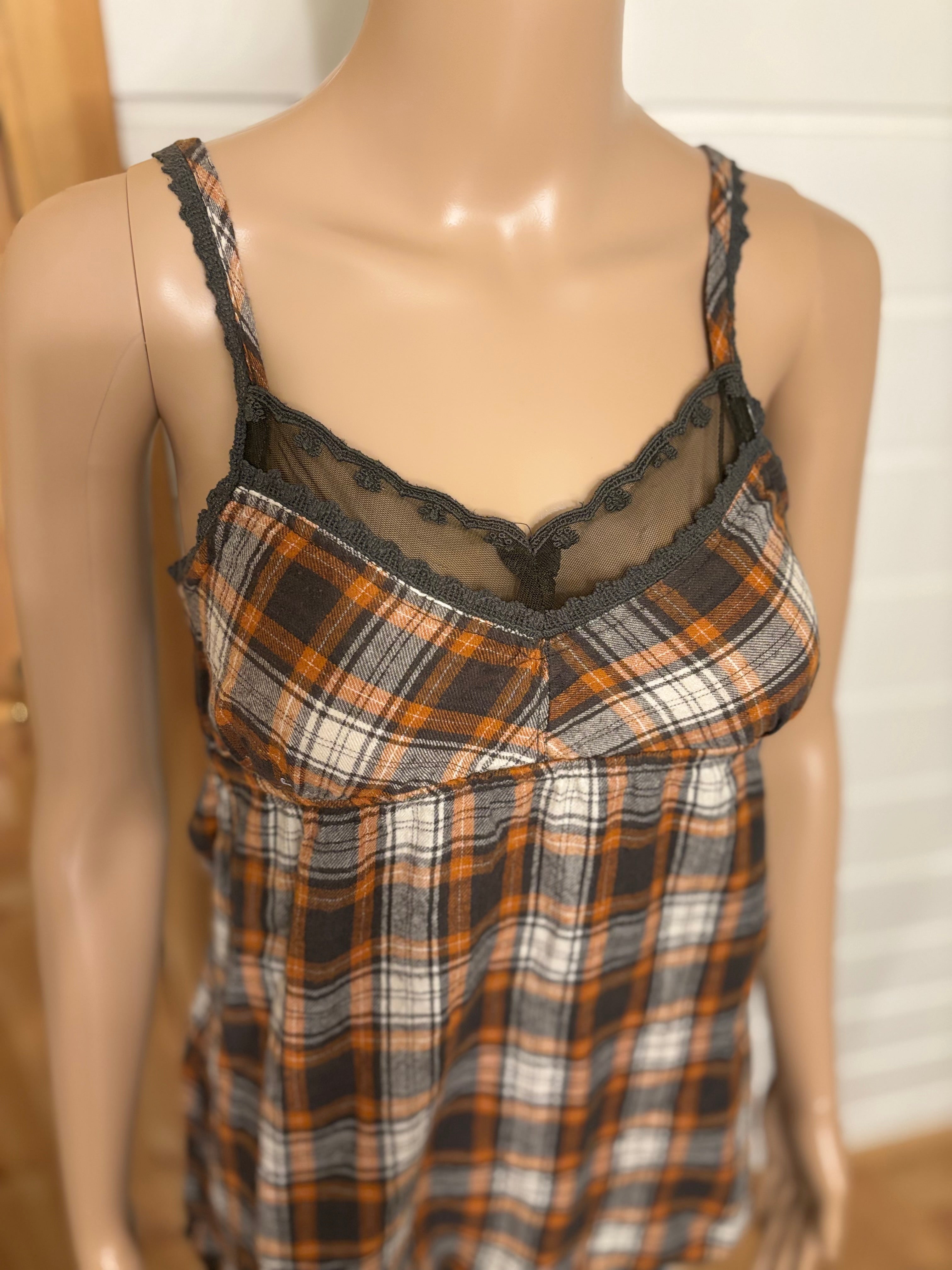 Rutete Topp Blonde Detaljer