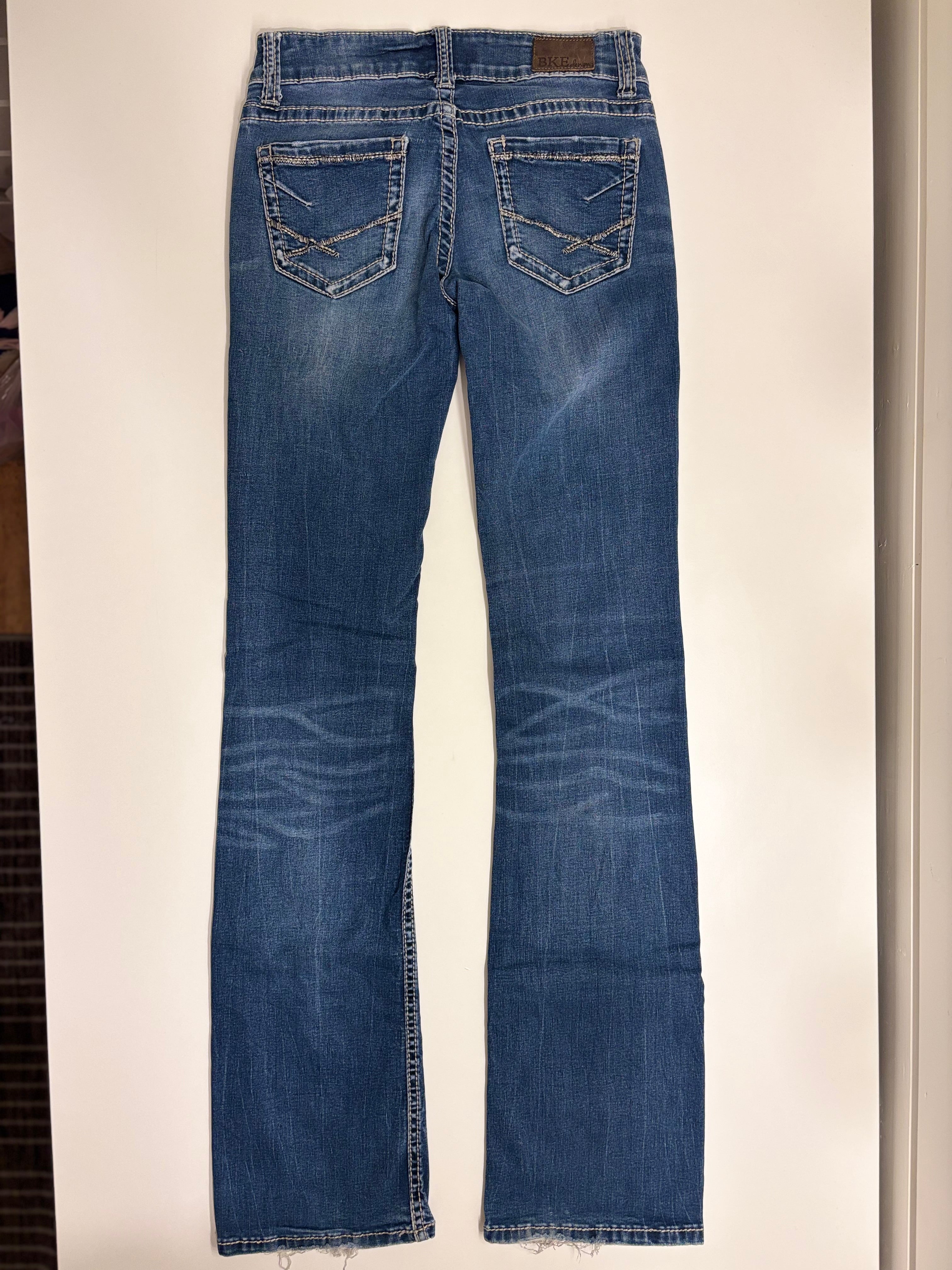 Vintage Jeans Bootcut Broderte Lommer