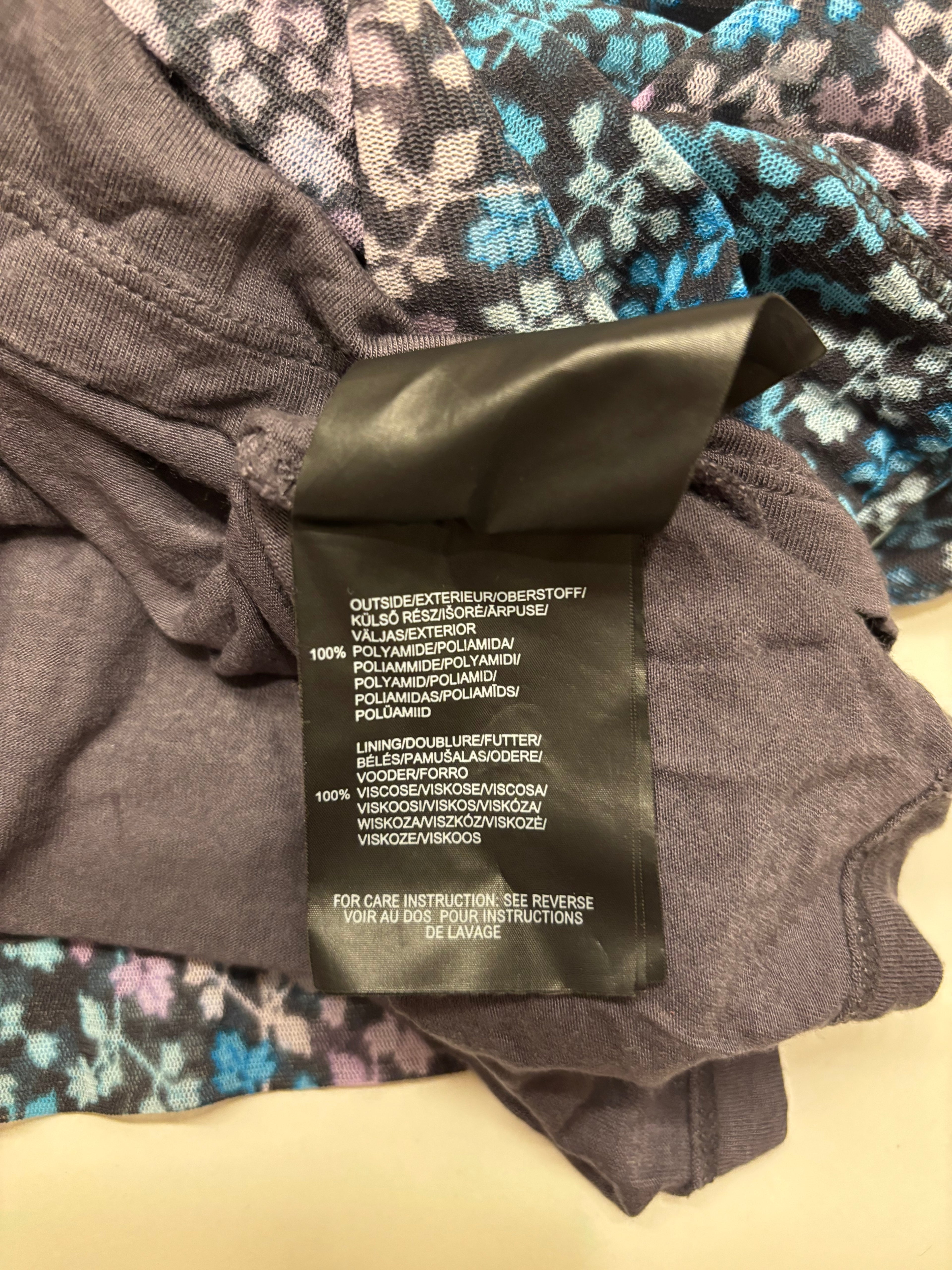 Mønstret Mesh Babydoll Topp