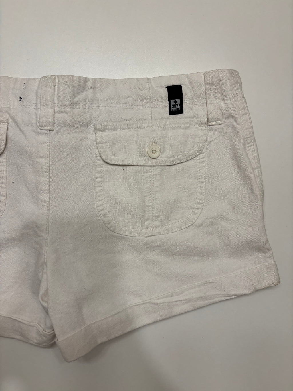 Hvit Denim Shorts