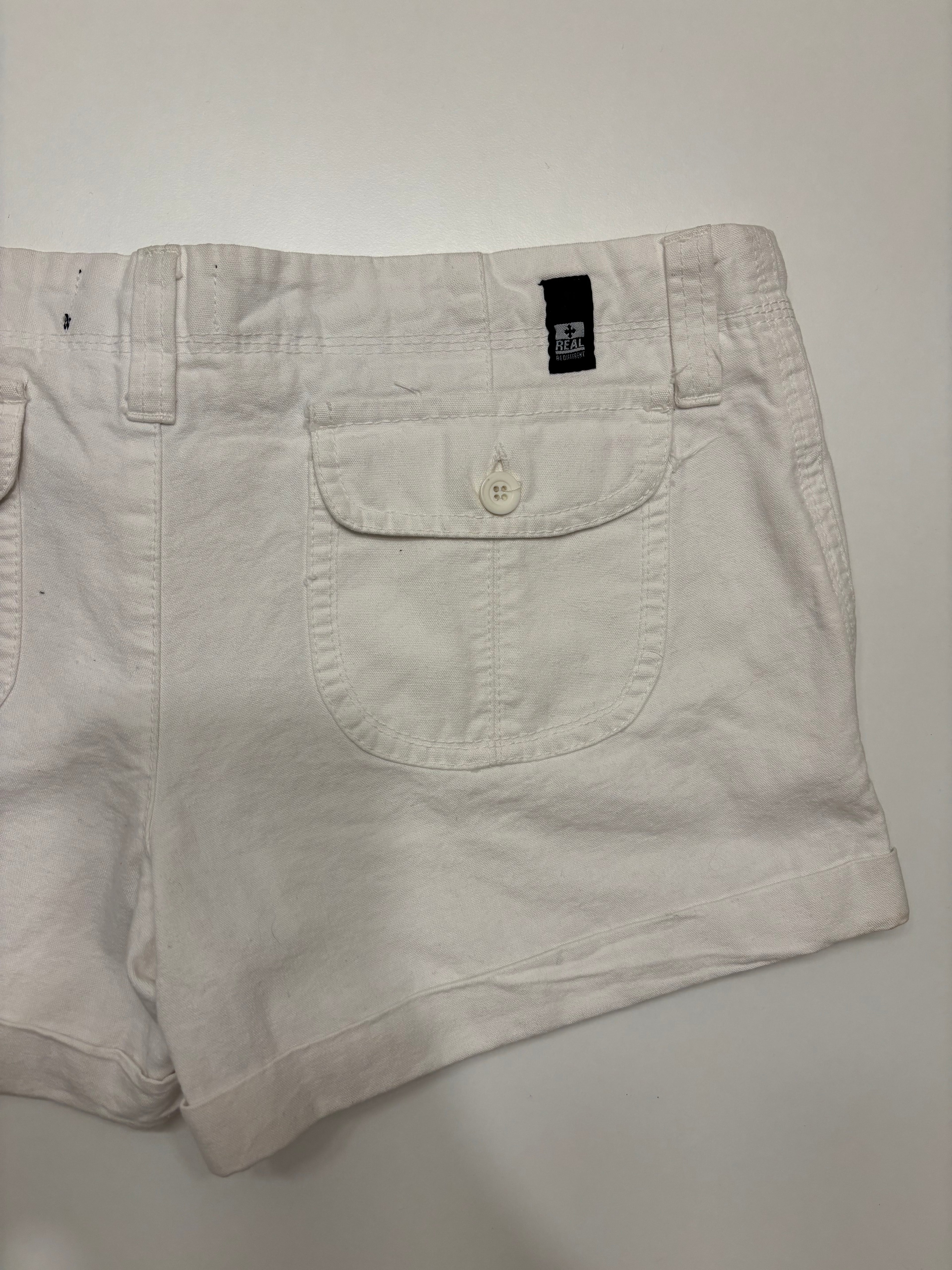 Hvit Denim Shorts