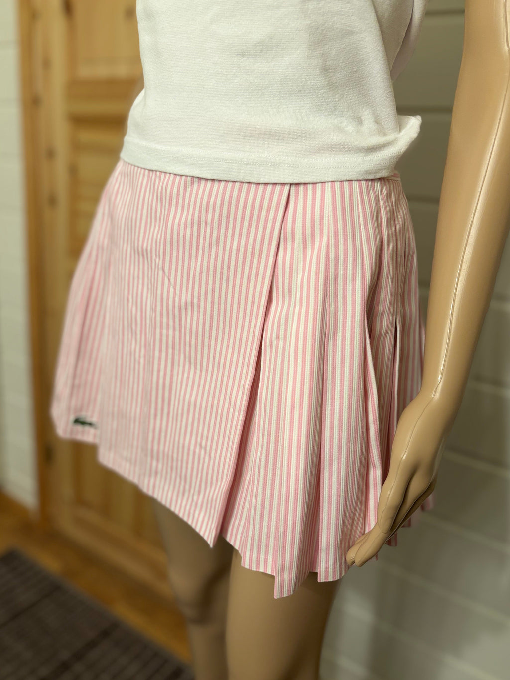 Rosa Lacoste Tennisskjørt