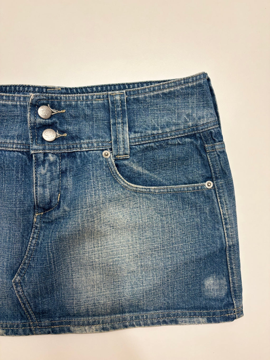 Denim Mini Skjørt