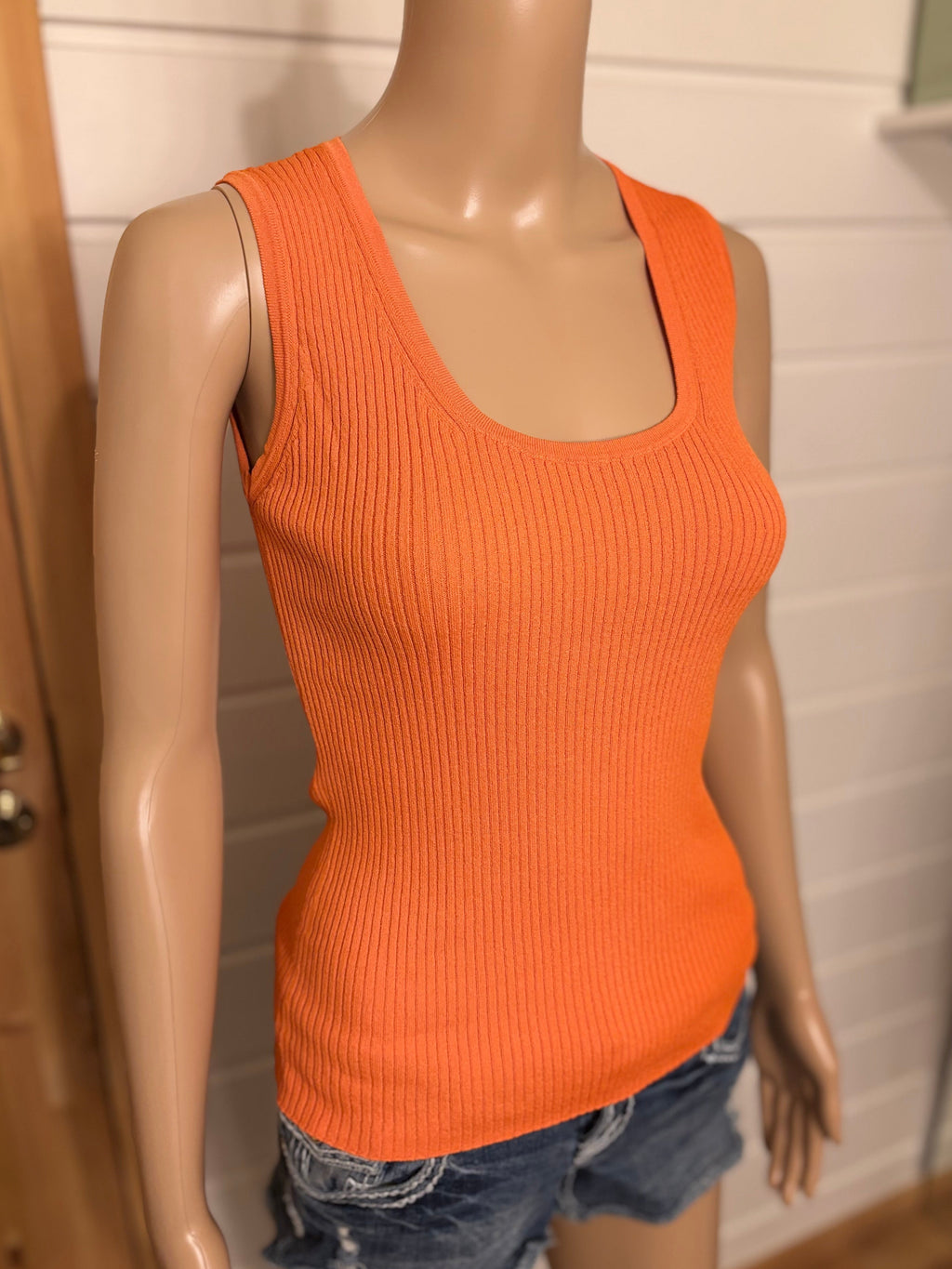 MaxMara Oransje Strikket Topp