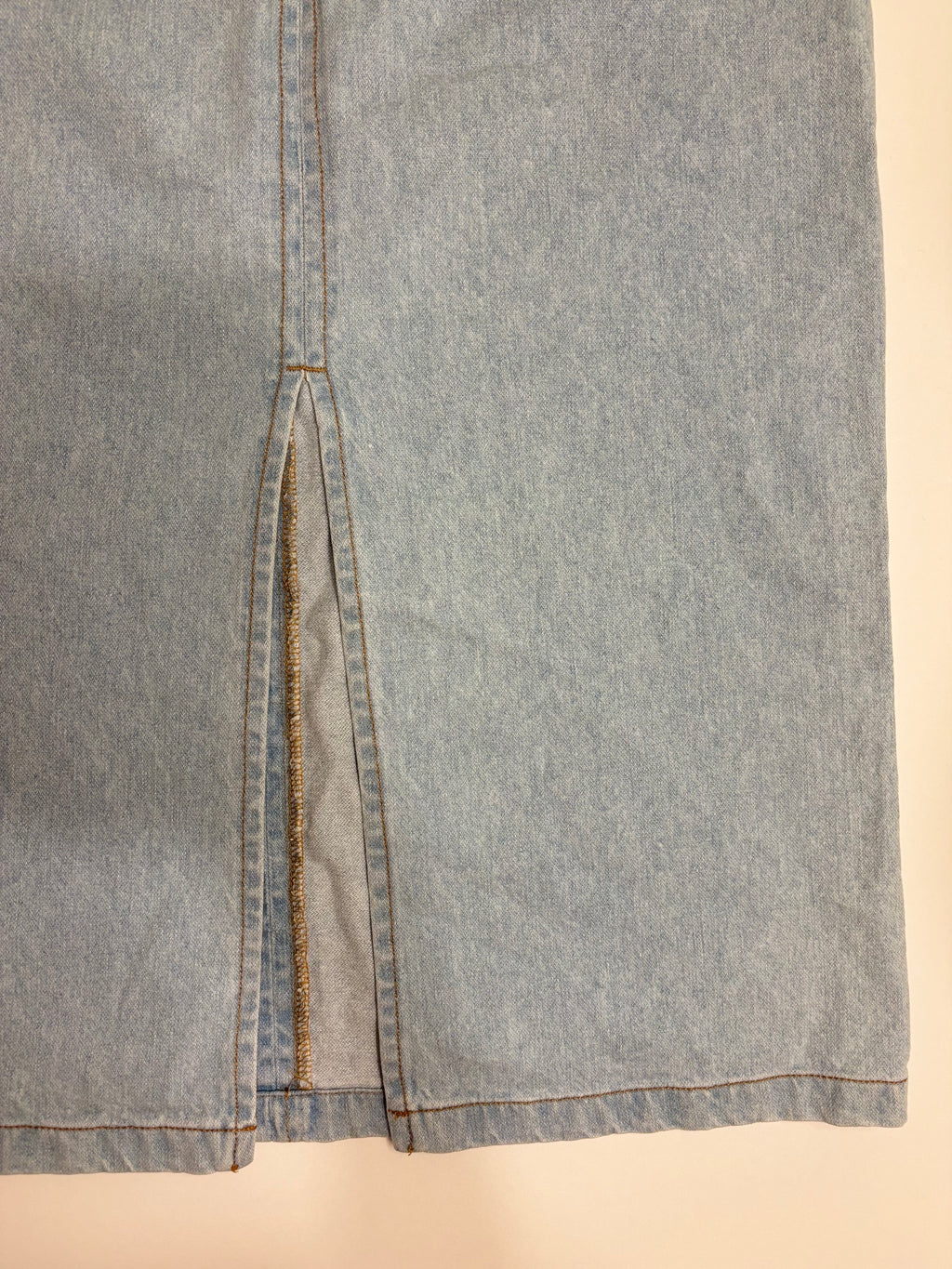 MaxMara Lyseblå Midi Denim Skjørt