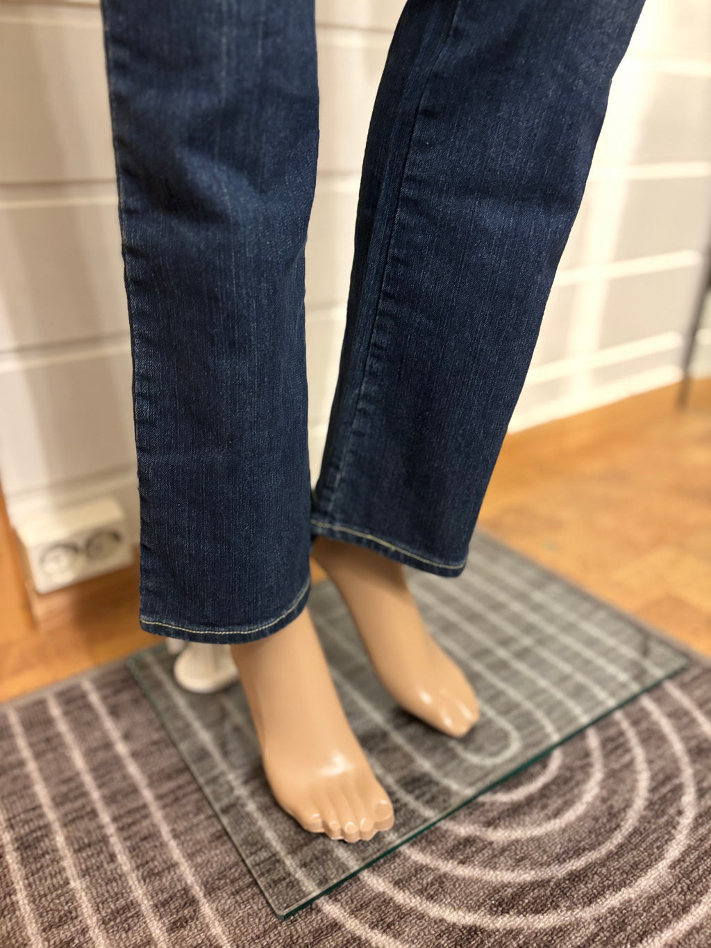 Vintage Jeans Sleng Pyntede Lommer